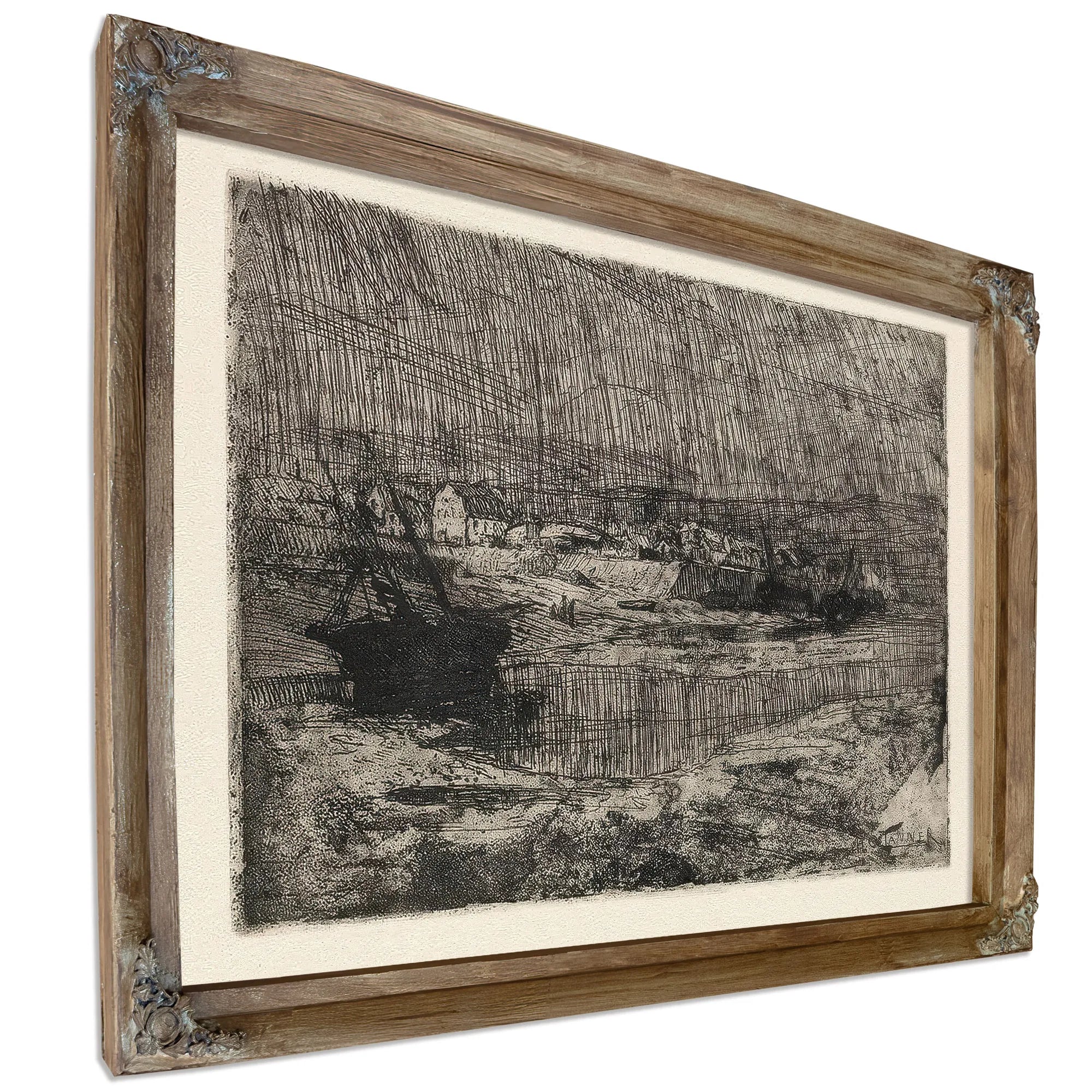 Fishing Boats At Shore, Brittany By Henry Ossawa Tanner Fine Art Print