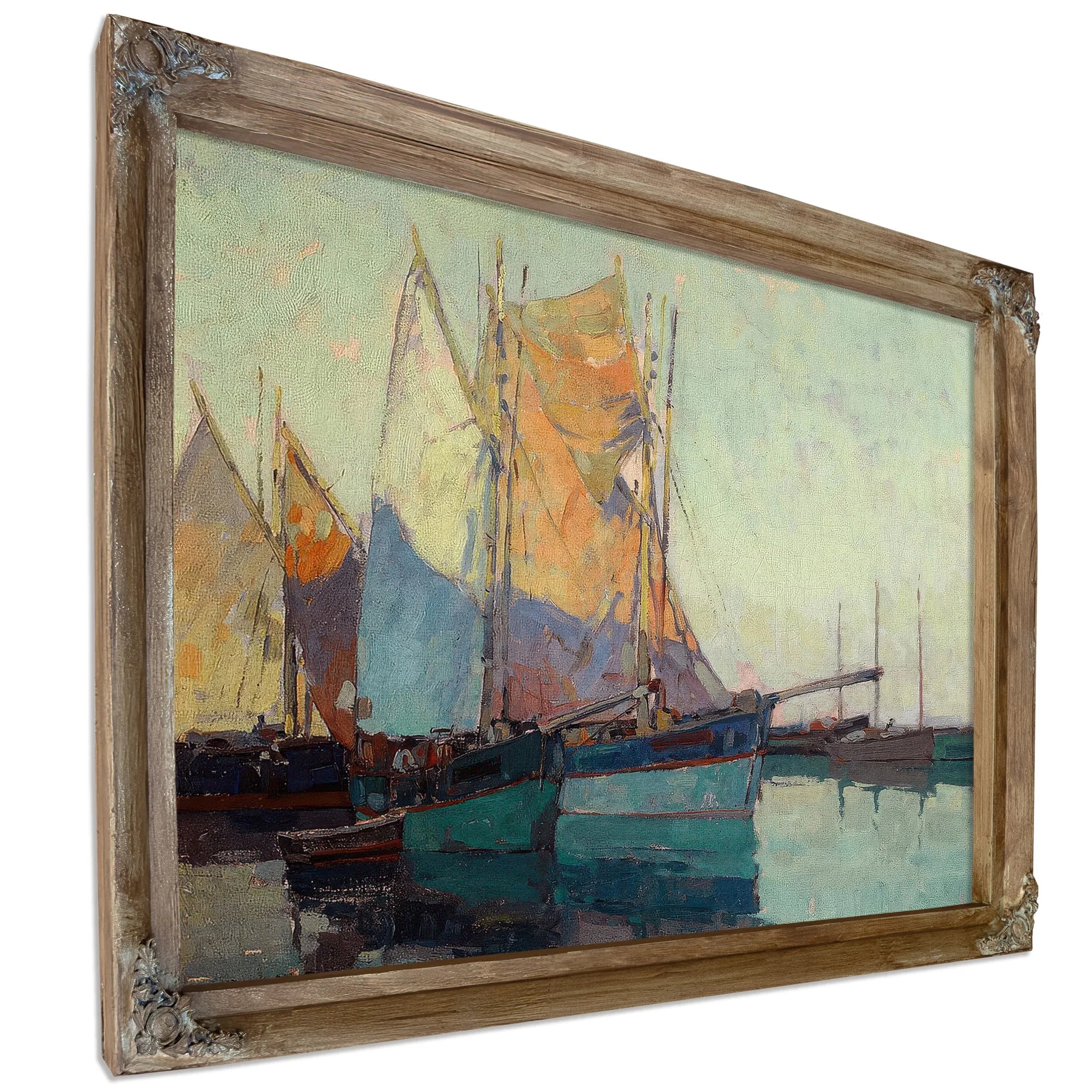 Sailboats At Anchor By Edgar Payne Fine Art Print