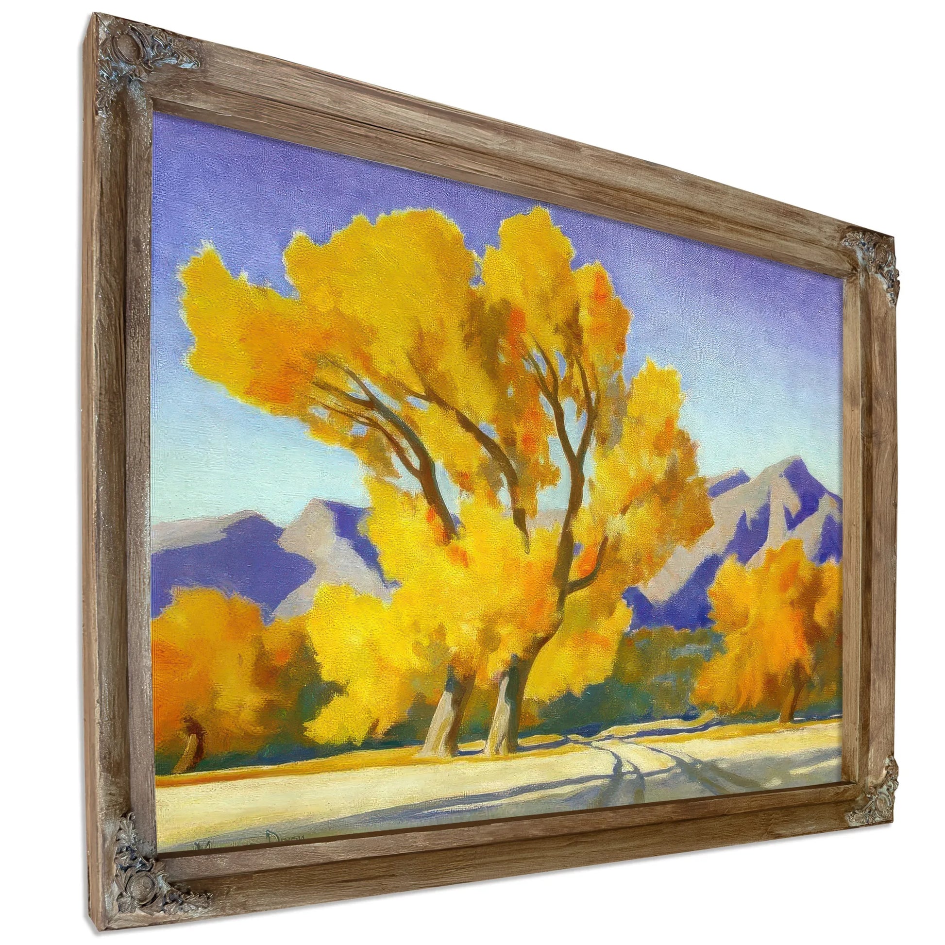 Desert Cottonwoods By Maynard Dixon Fine Art Print