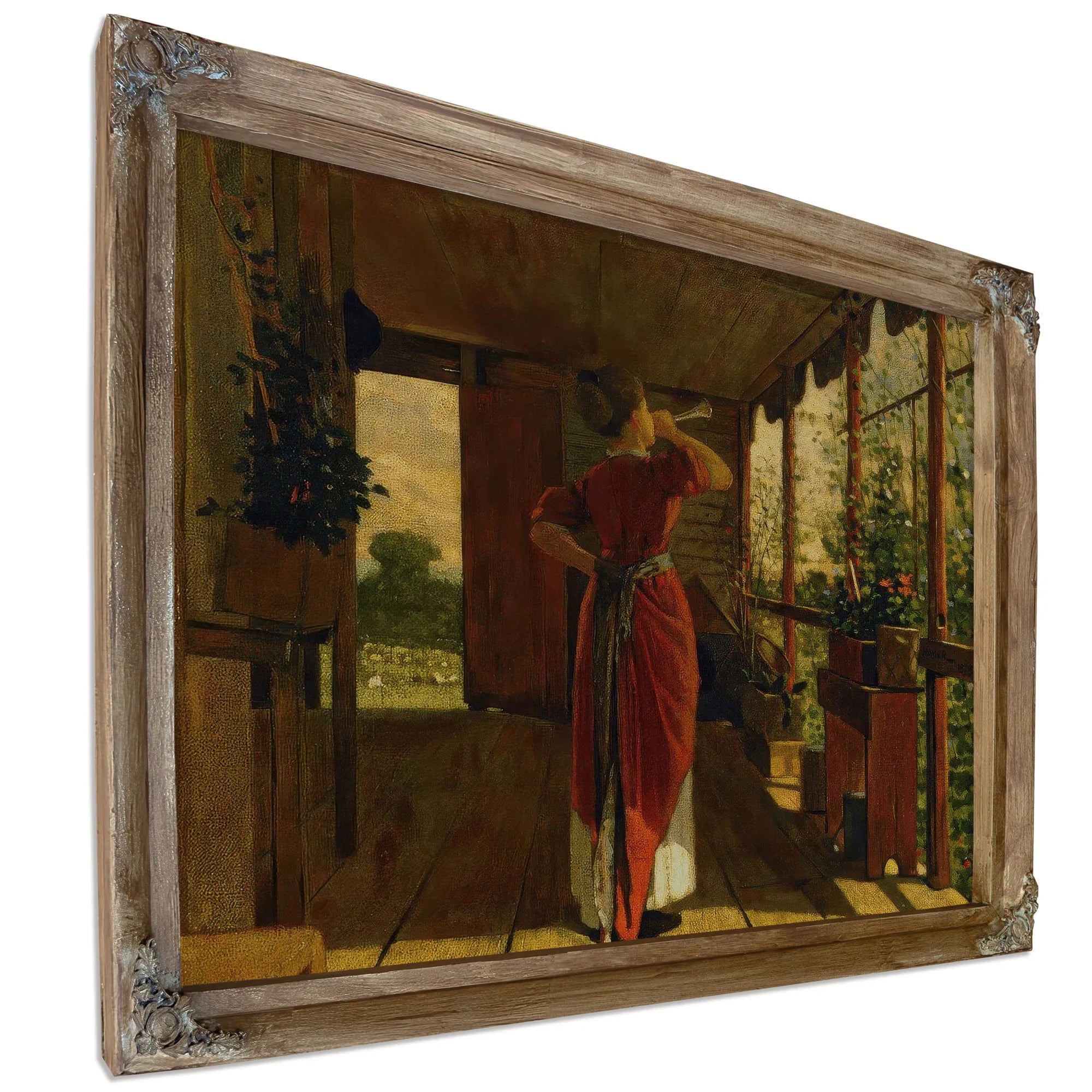 The Dinner Horn By Winslow Homer Fine Art Print