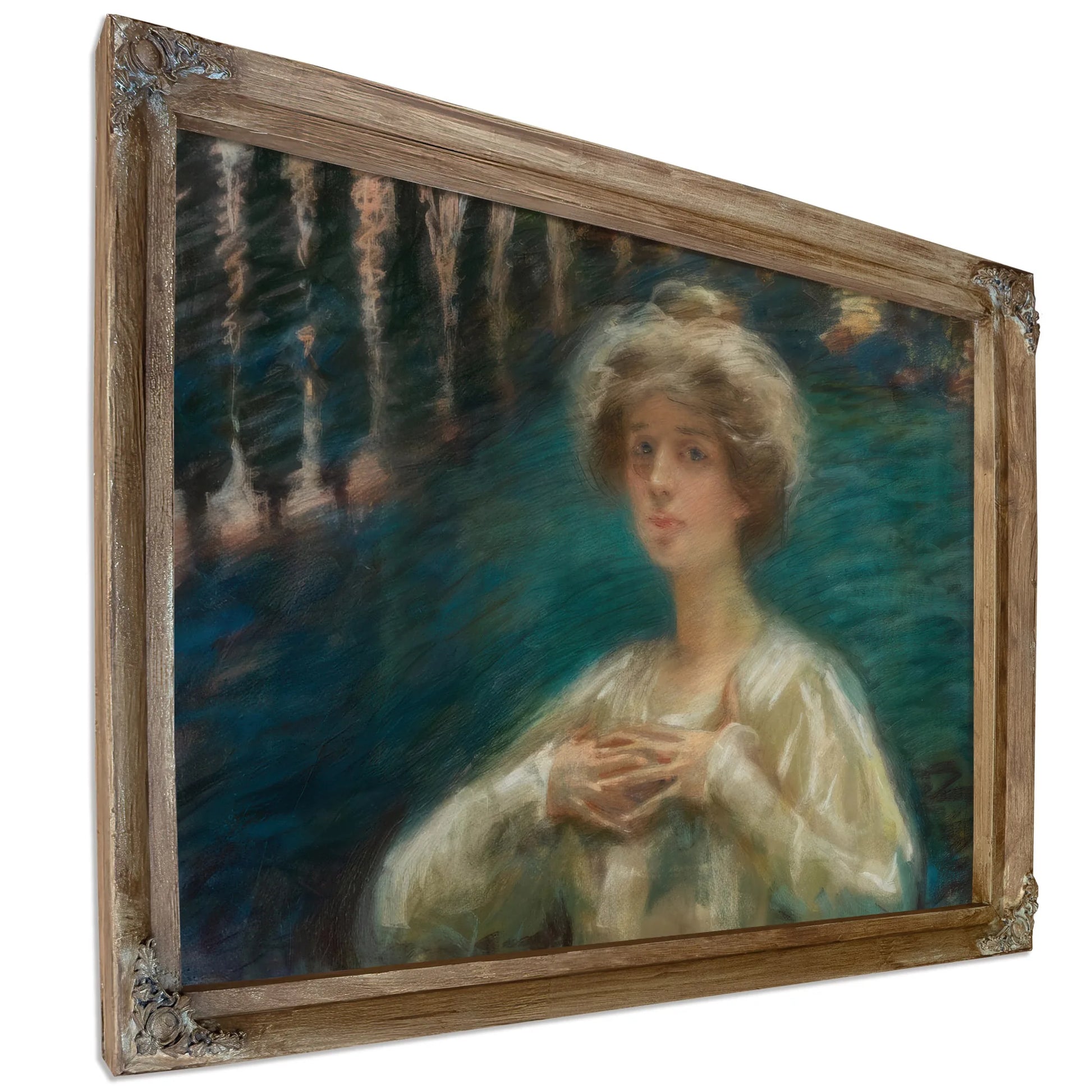 Sylvan Background By Alice Pike Barney Fine Art Print