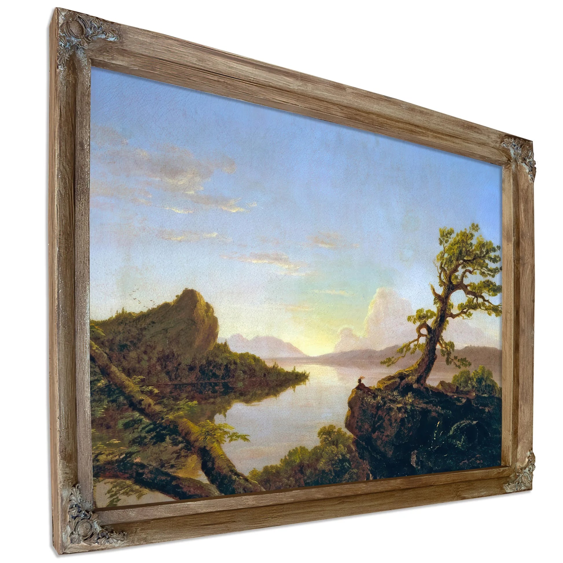 American Lake Scene By Thomas Cole Fine Art Print