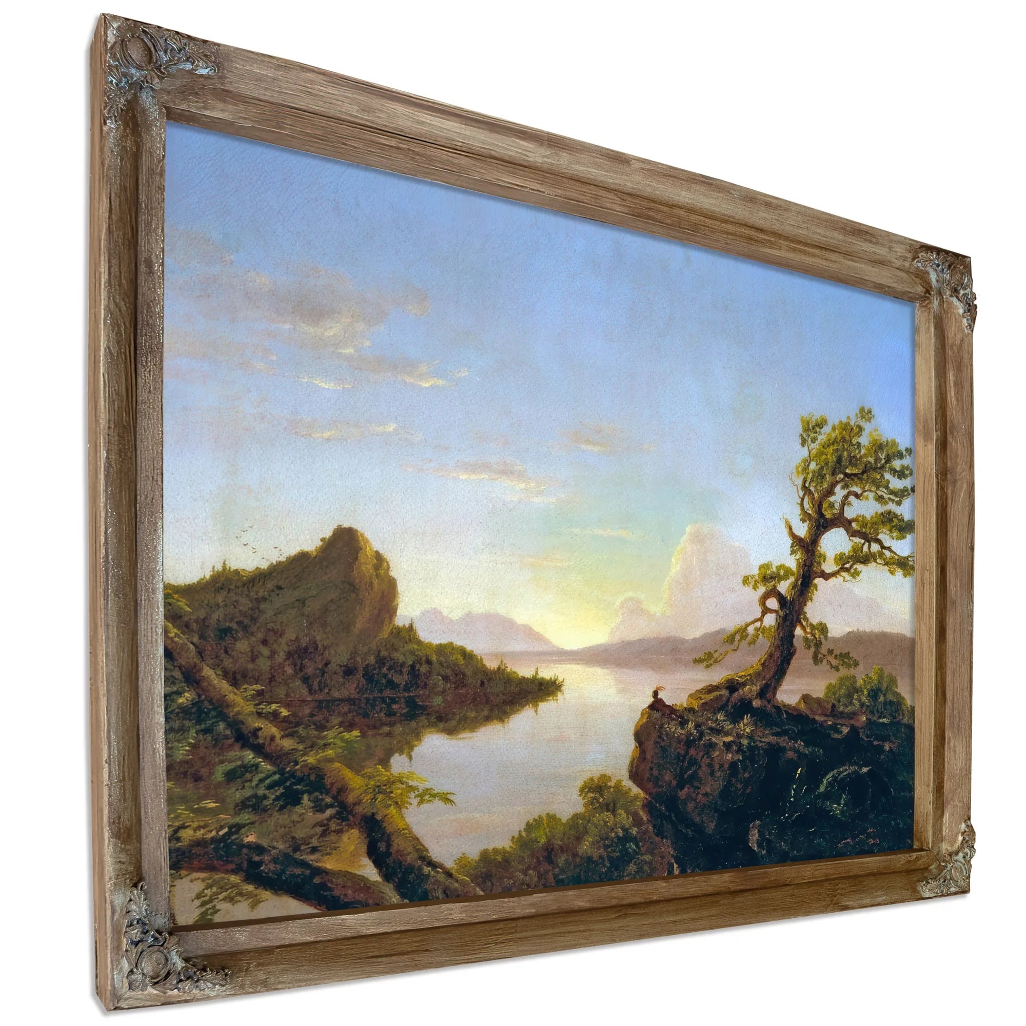 American Lake Scene By Thomas Cole Fine Art Print
