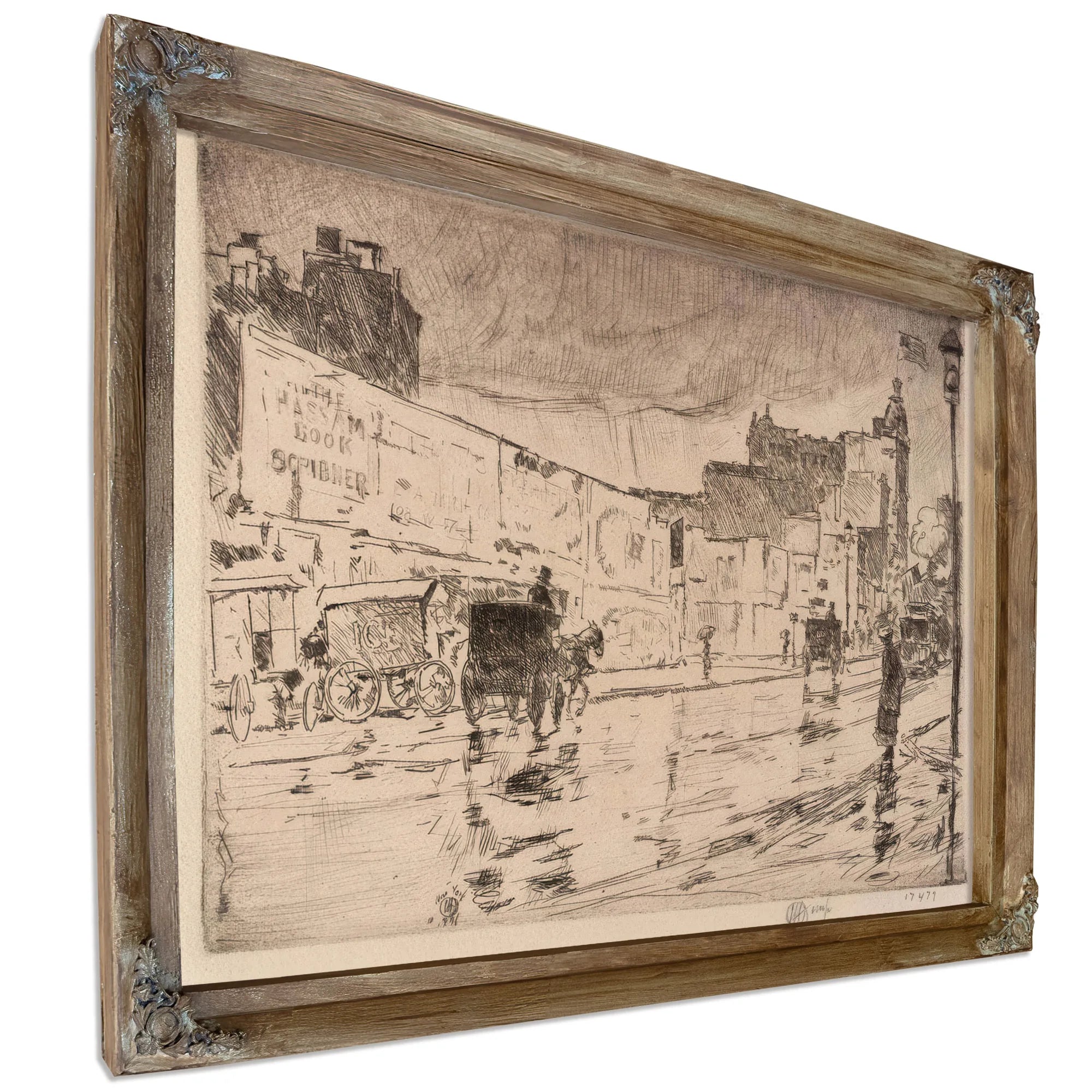 The Billboards, New York By Childe Hassam Fine Art Print