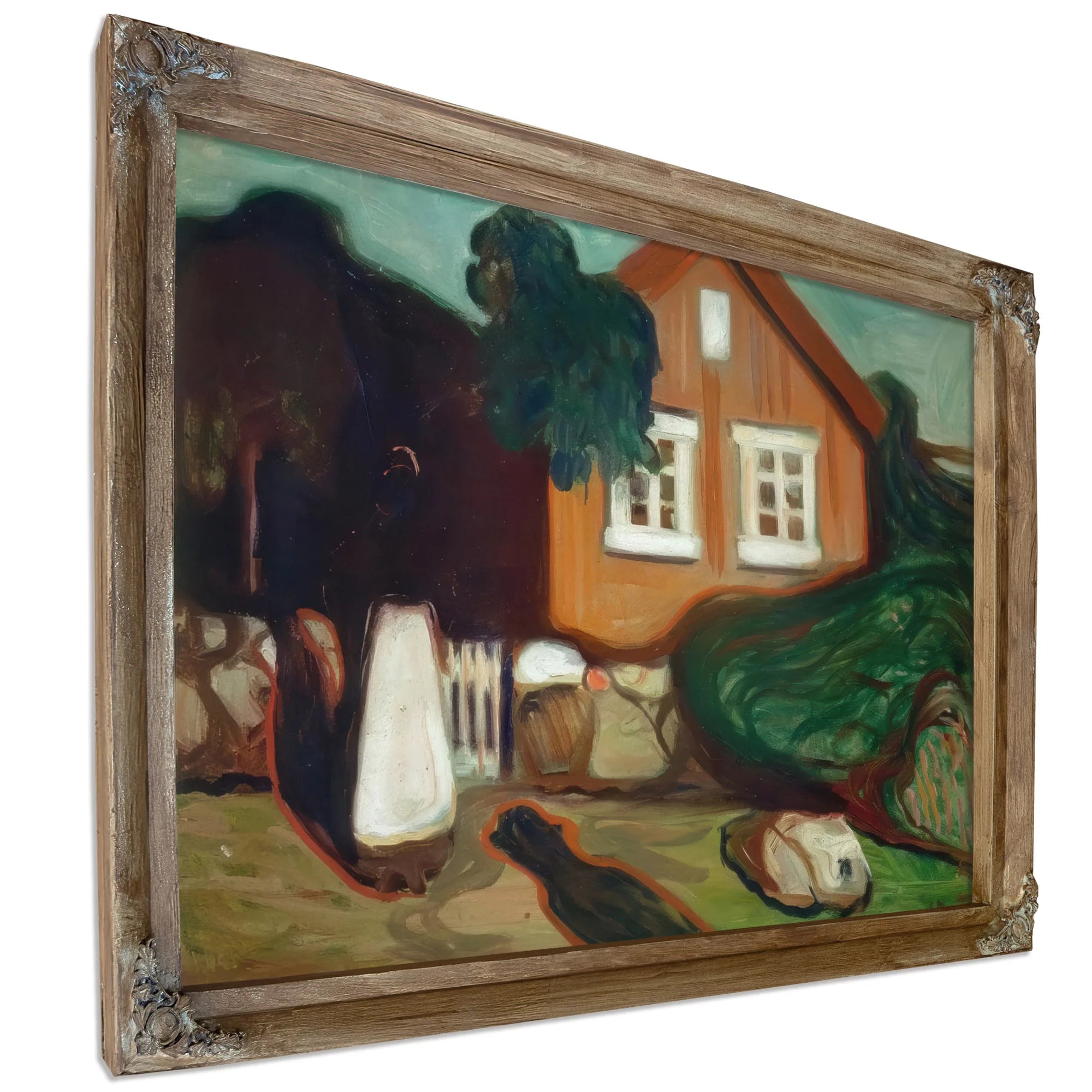 House In Moonlight 1895 By Edvard Munch Fine Art Print