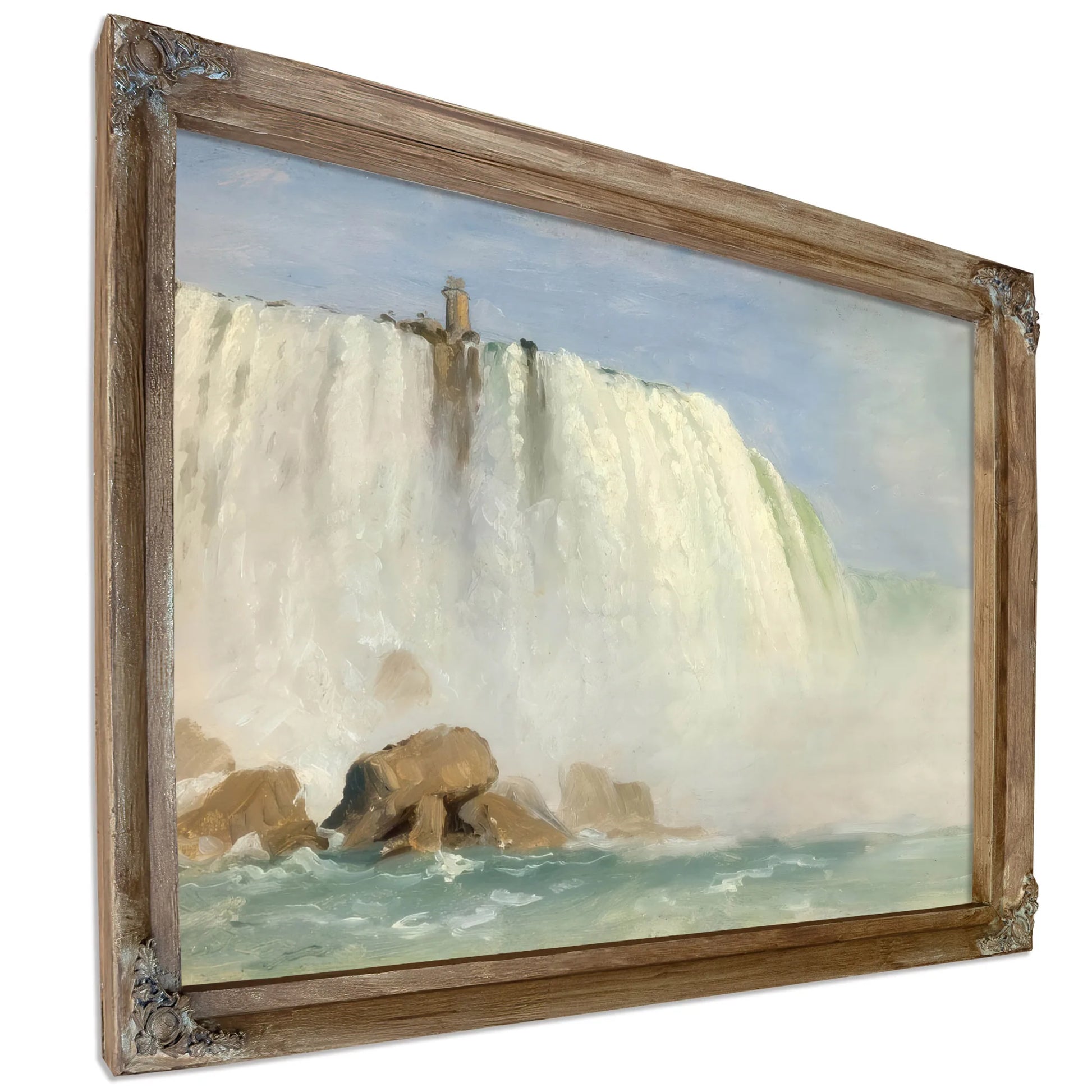 Study For Under Niagra By Frederic Edwin Church Fine Art Print