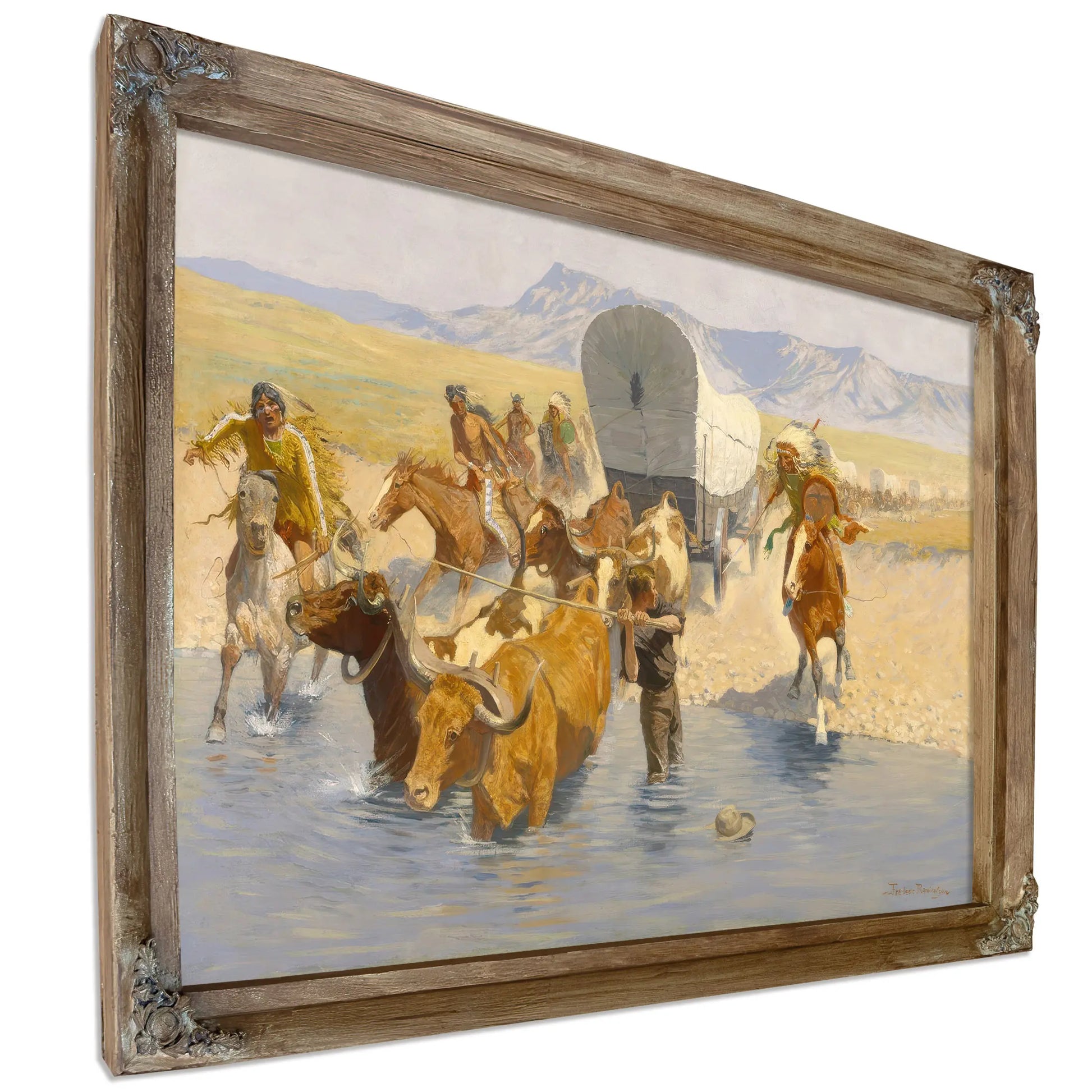 The Emigrants C by Frederic Remington