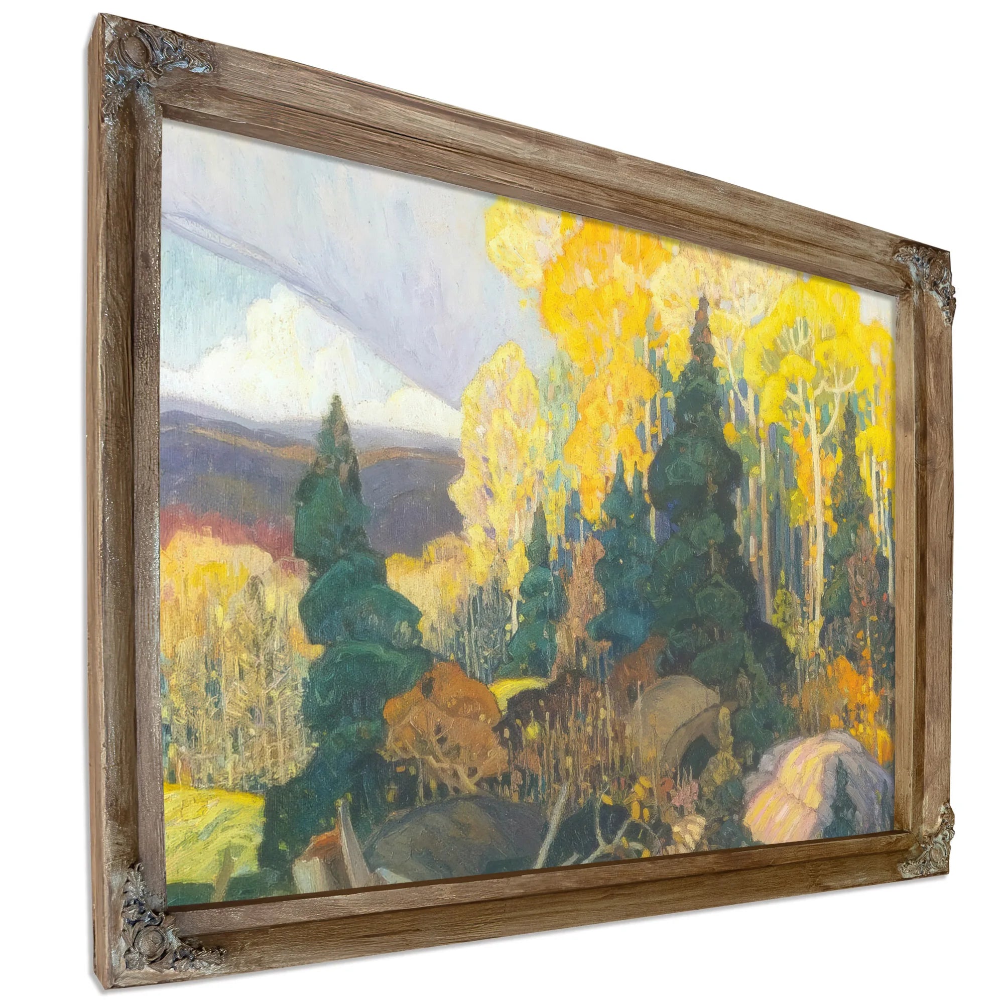 Autumn Hillside By Frank Carmichael Fine Art Print