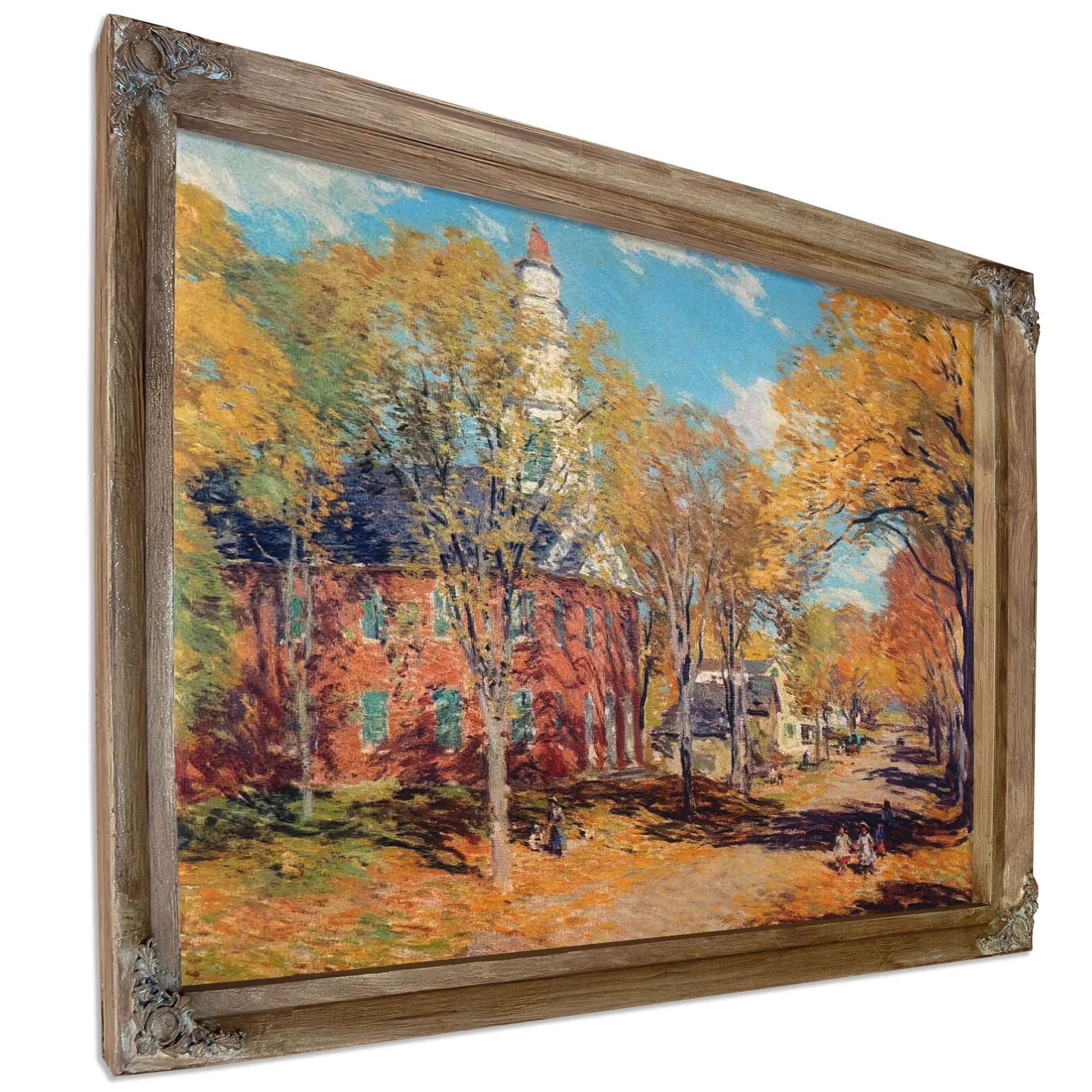 October Morning Deerfield By Charles Marion Russell Fine Art Print