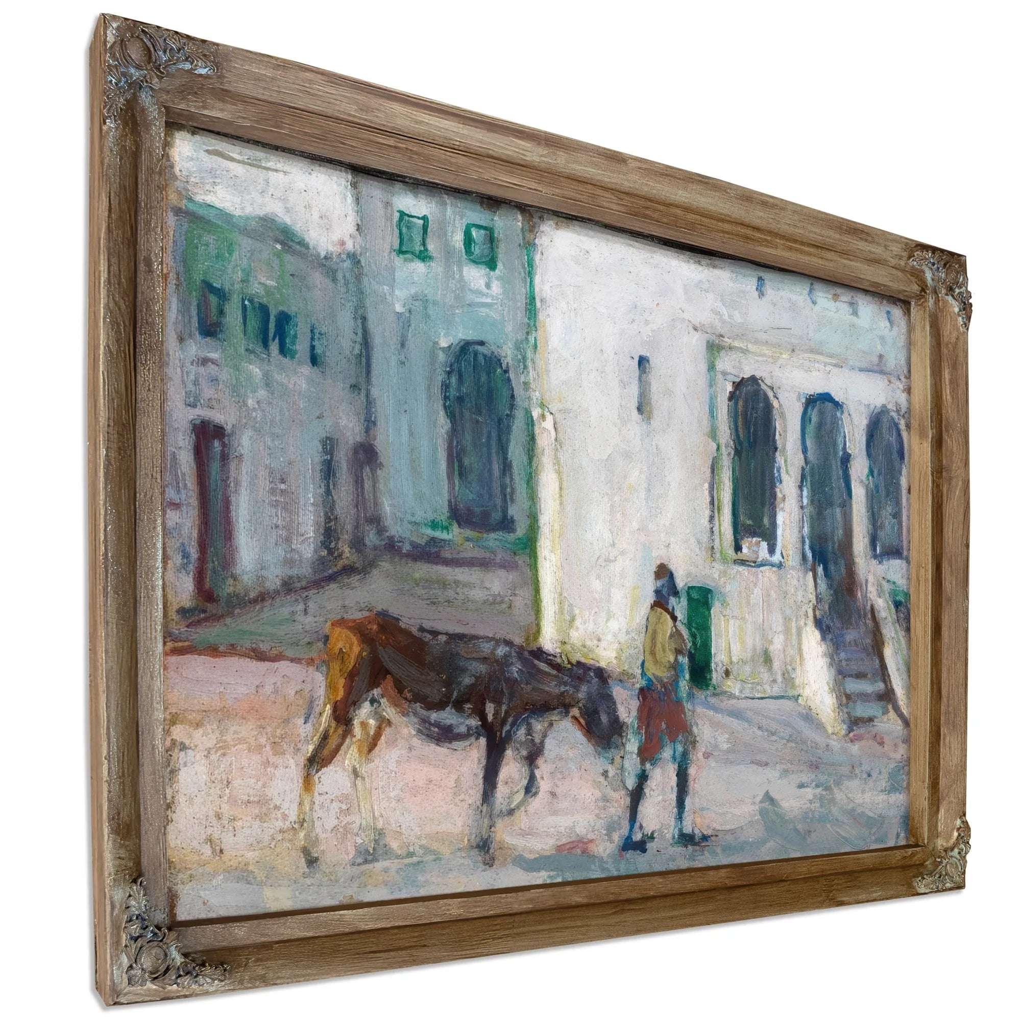 Street Scene, Tangier (Man Leading Calf) By Henry Ossawa Tanner Fine Art Print