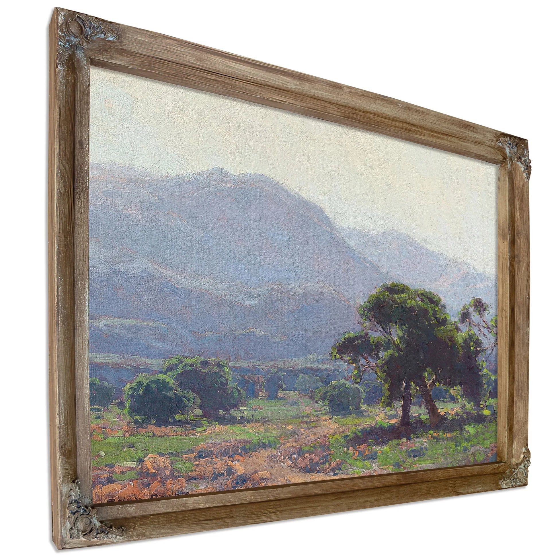 Oaks With Blue Hills Beyond By Edgar Payne Fine Art Print