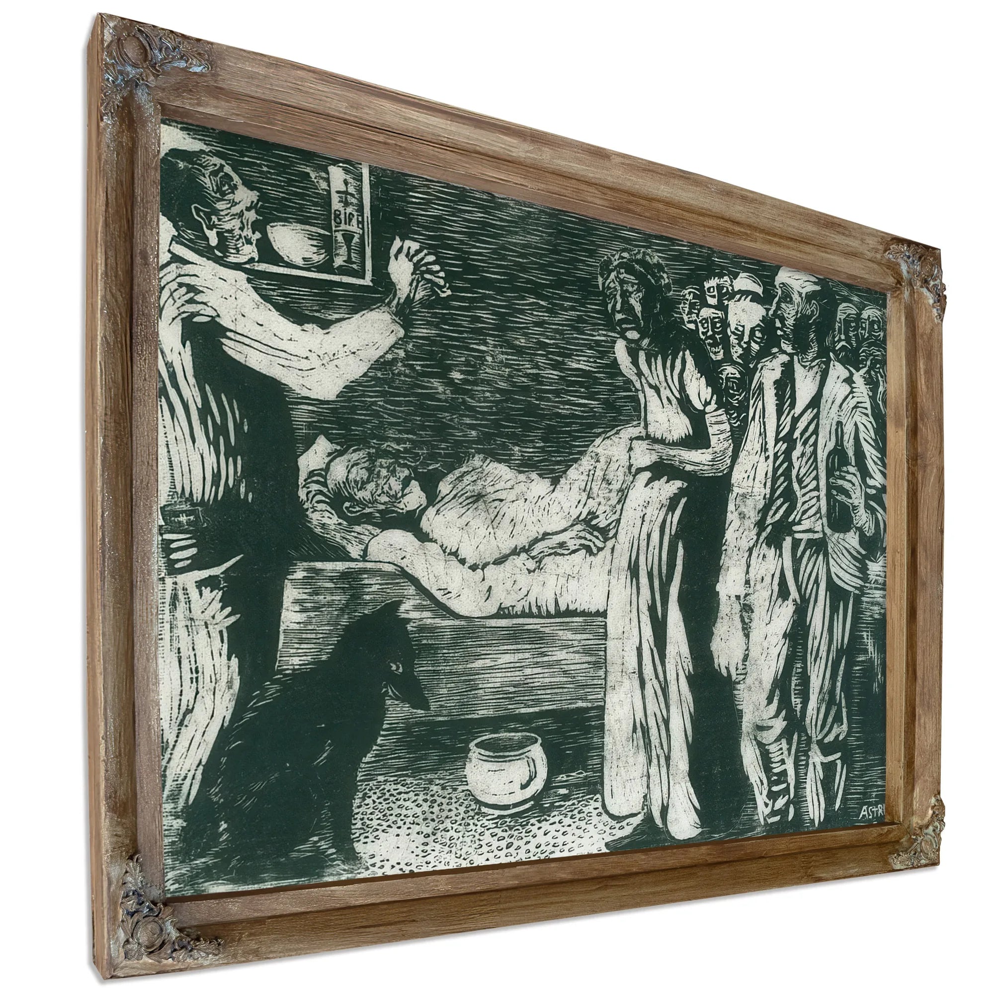 The Death Of The Village Thief By Nicolai Astrup Fine Art Print