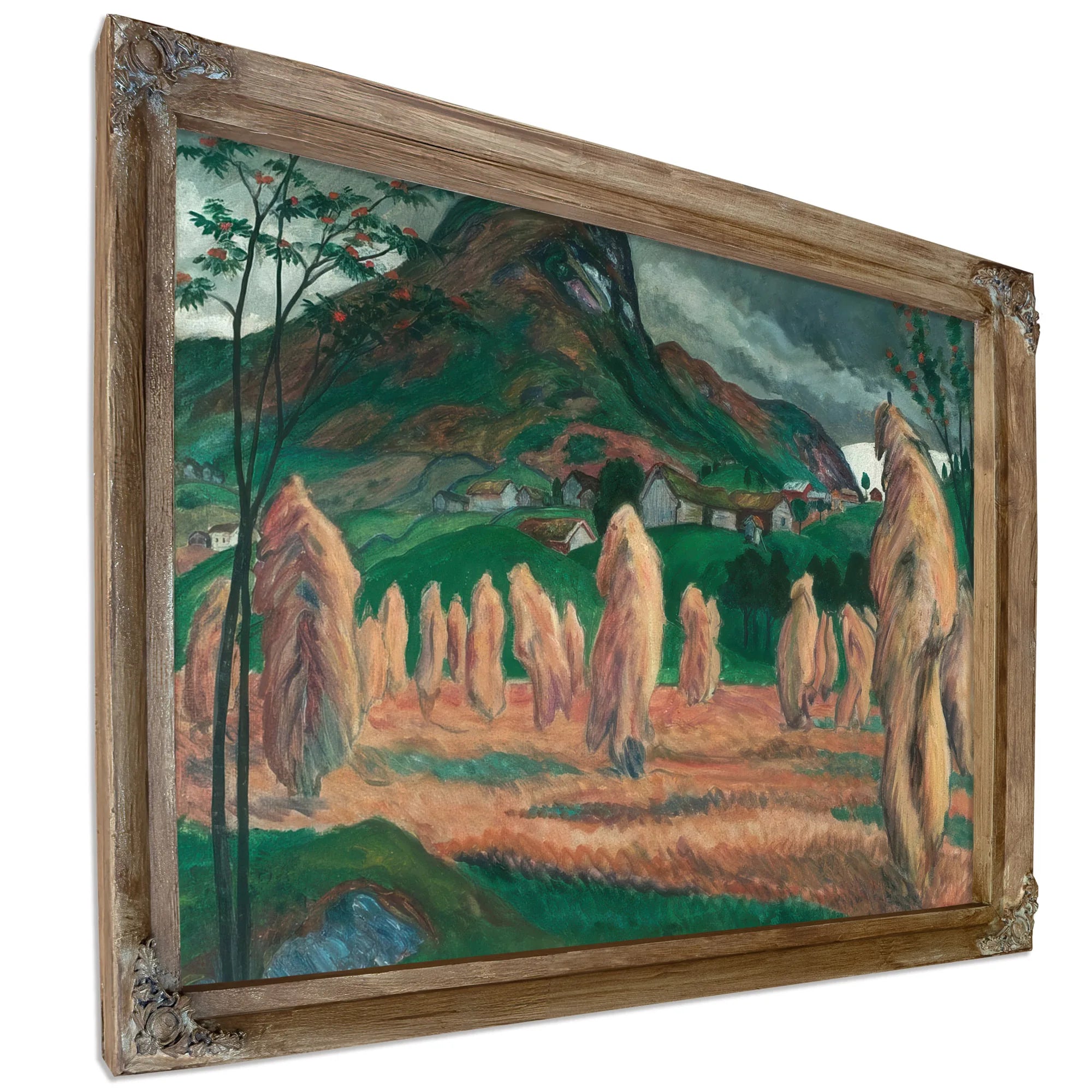 Corn Stooks By Nicolai Astrup Fine Art Print