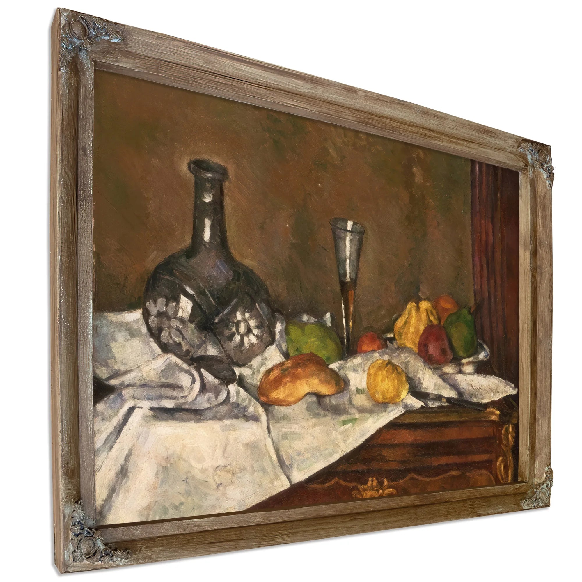 Still Life With A Dessert By Paul Cezanne Fine Art Print