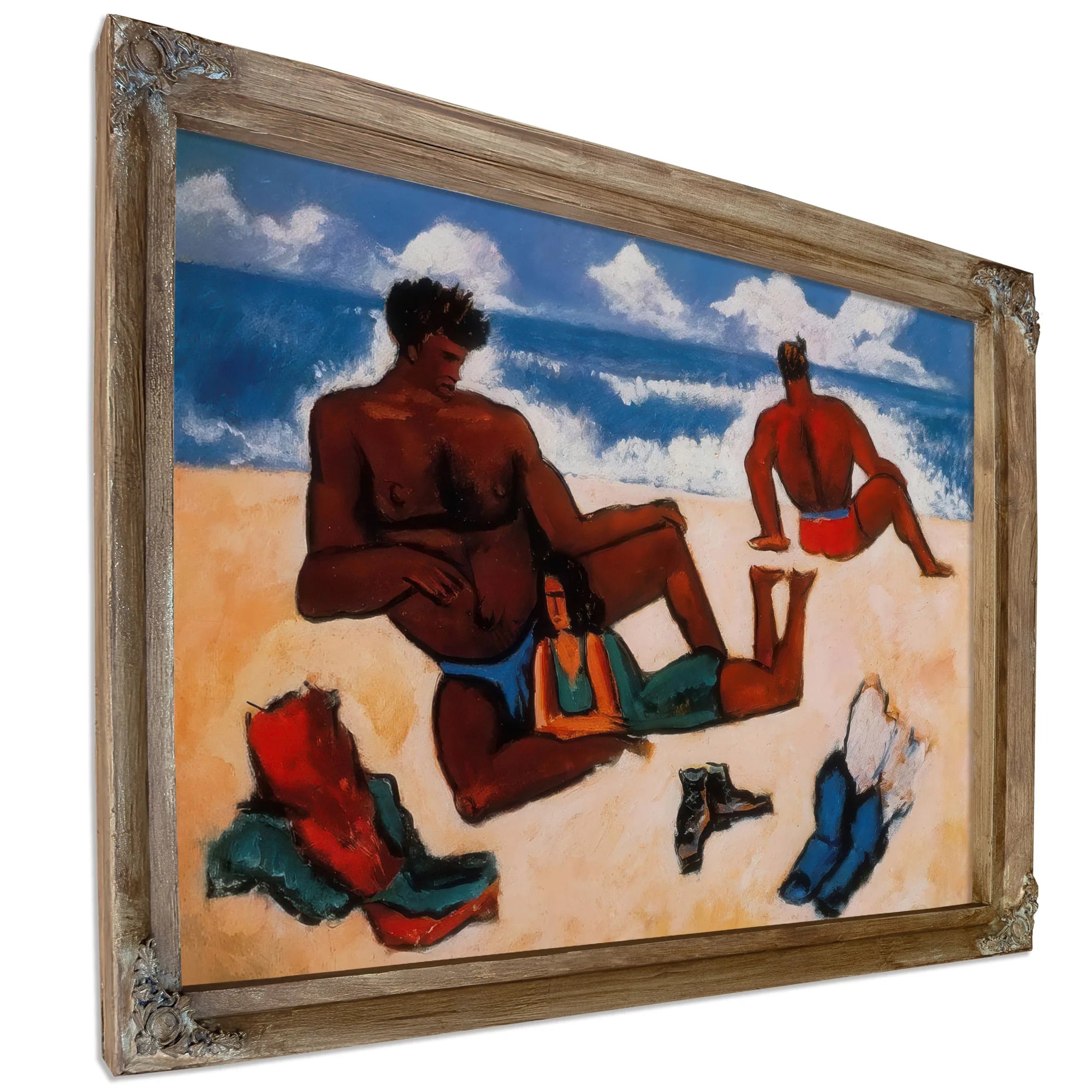 On The Beach By Marsden Hartley Fine Art Print