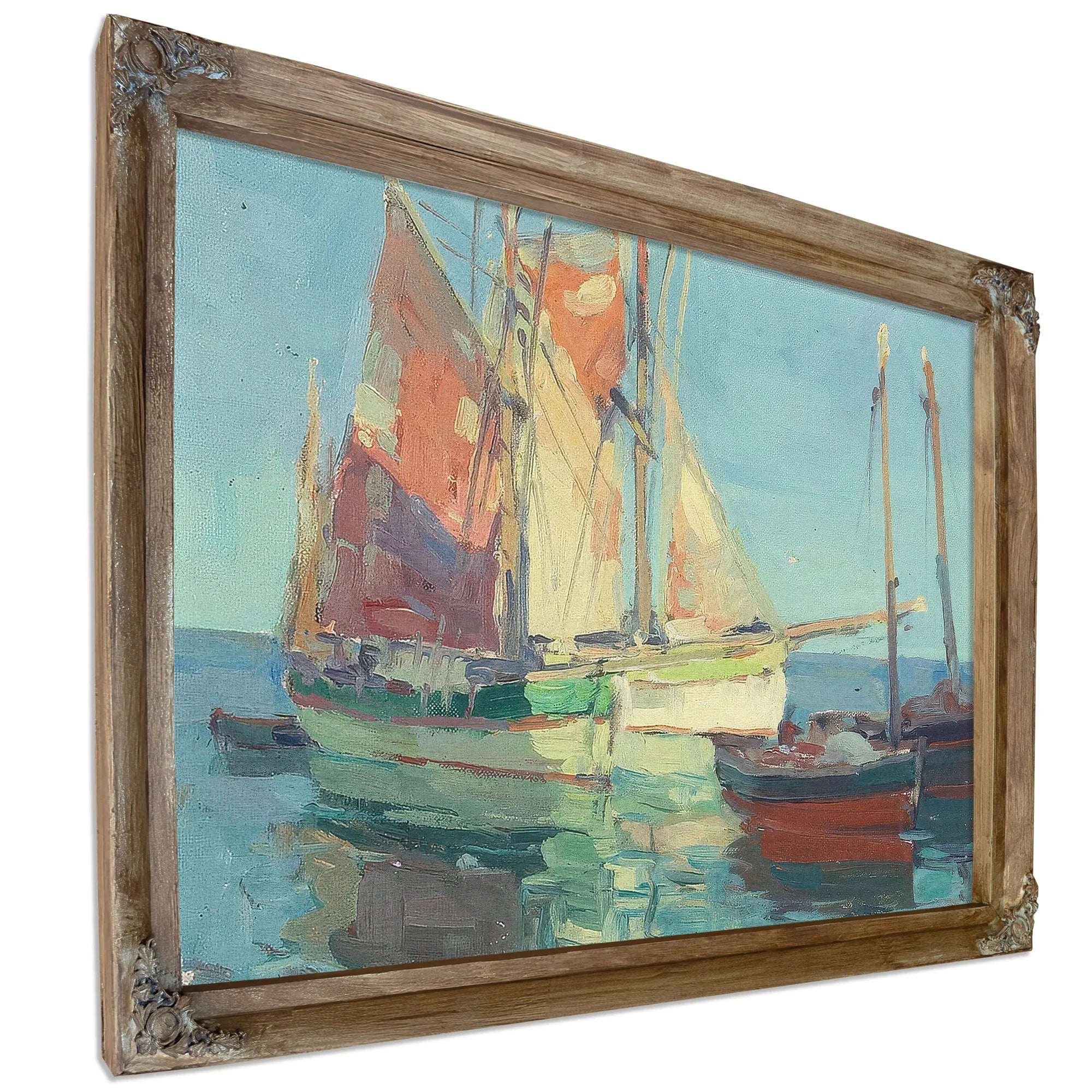 Anchorage, Brittany Tuna Boats By Edgar Payne Fine Art Print