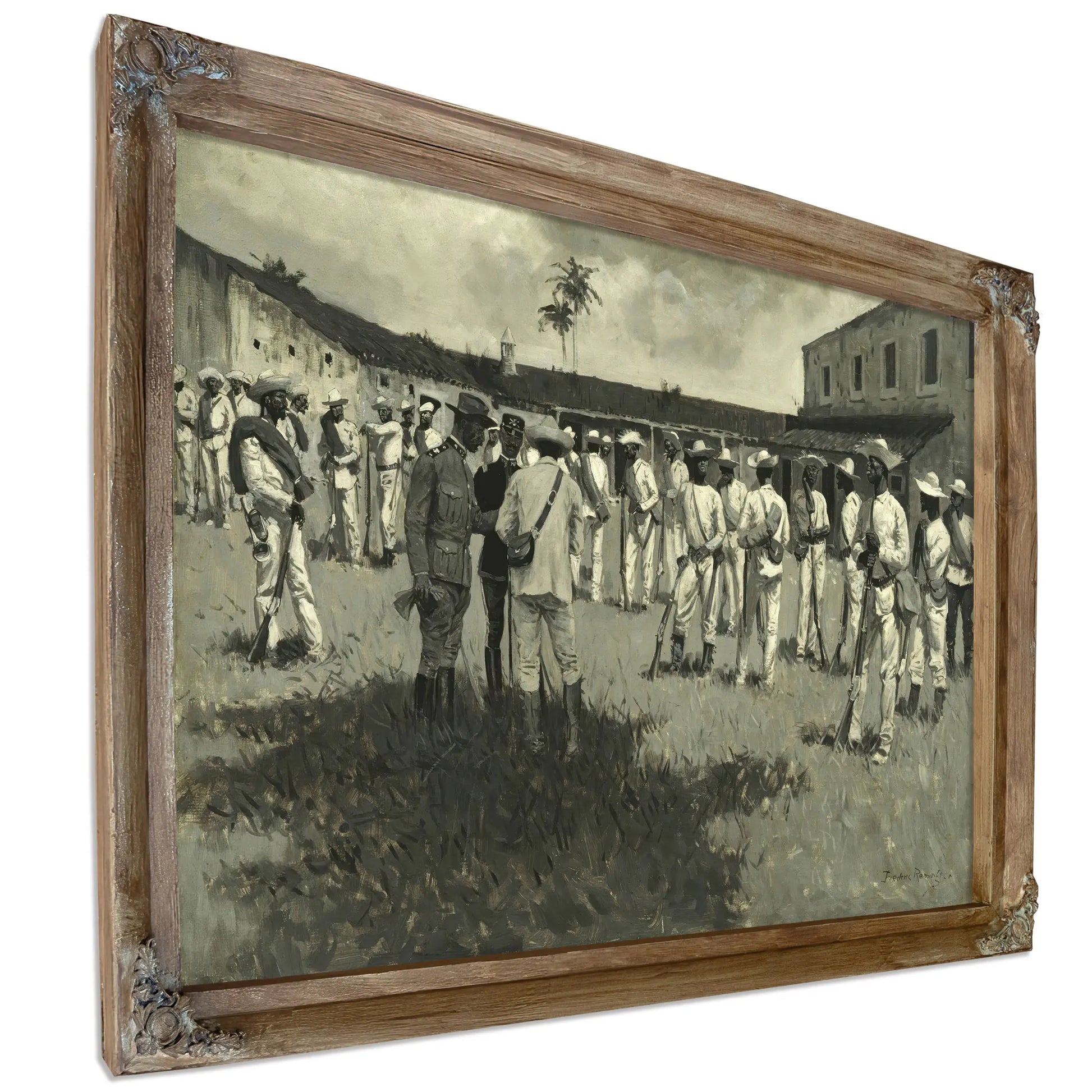 Disbanding Gomez Army  by Frederic Remington