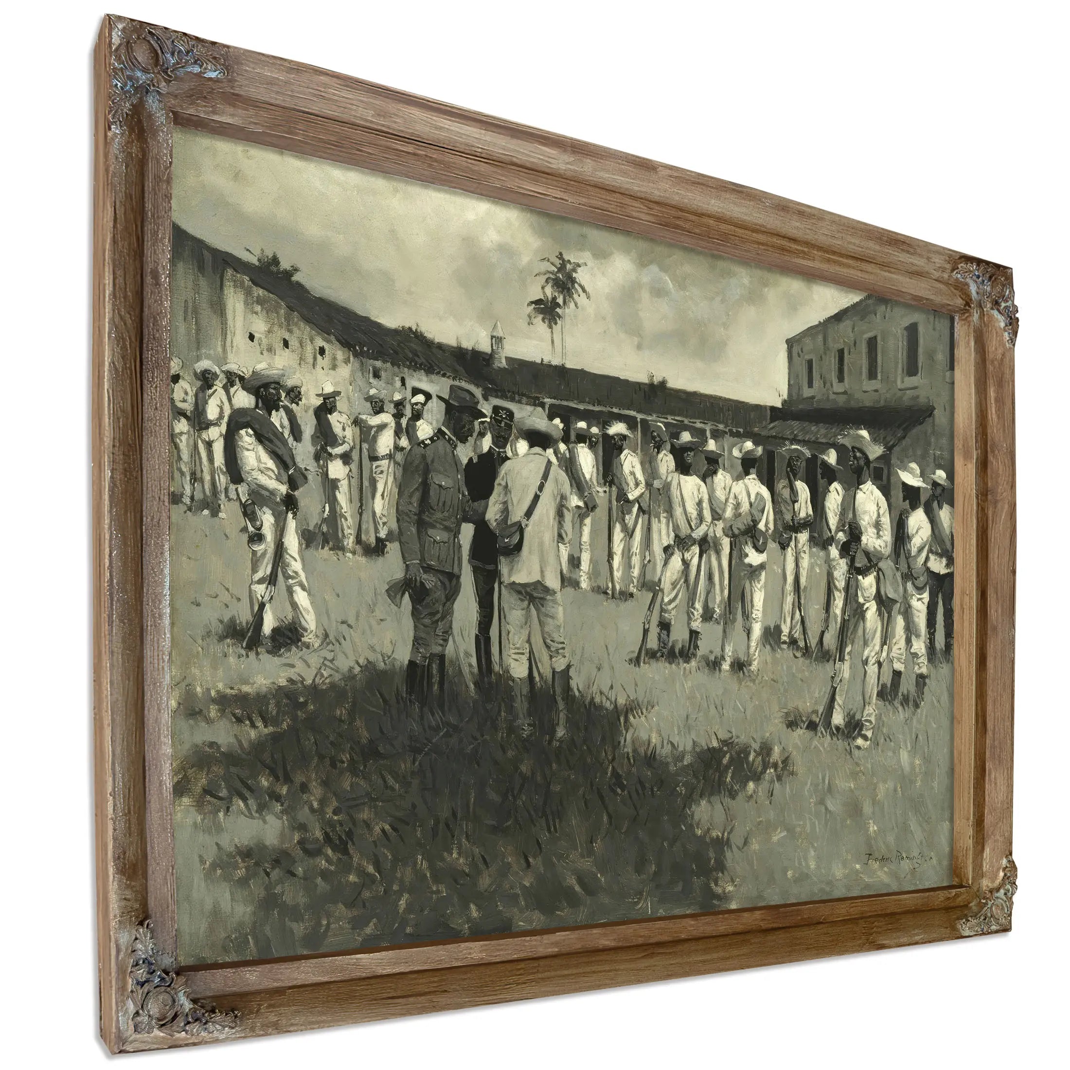 Disbanding Gomez Army  by Frederic Remington