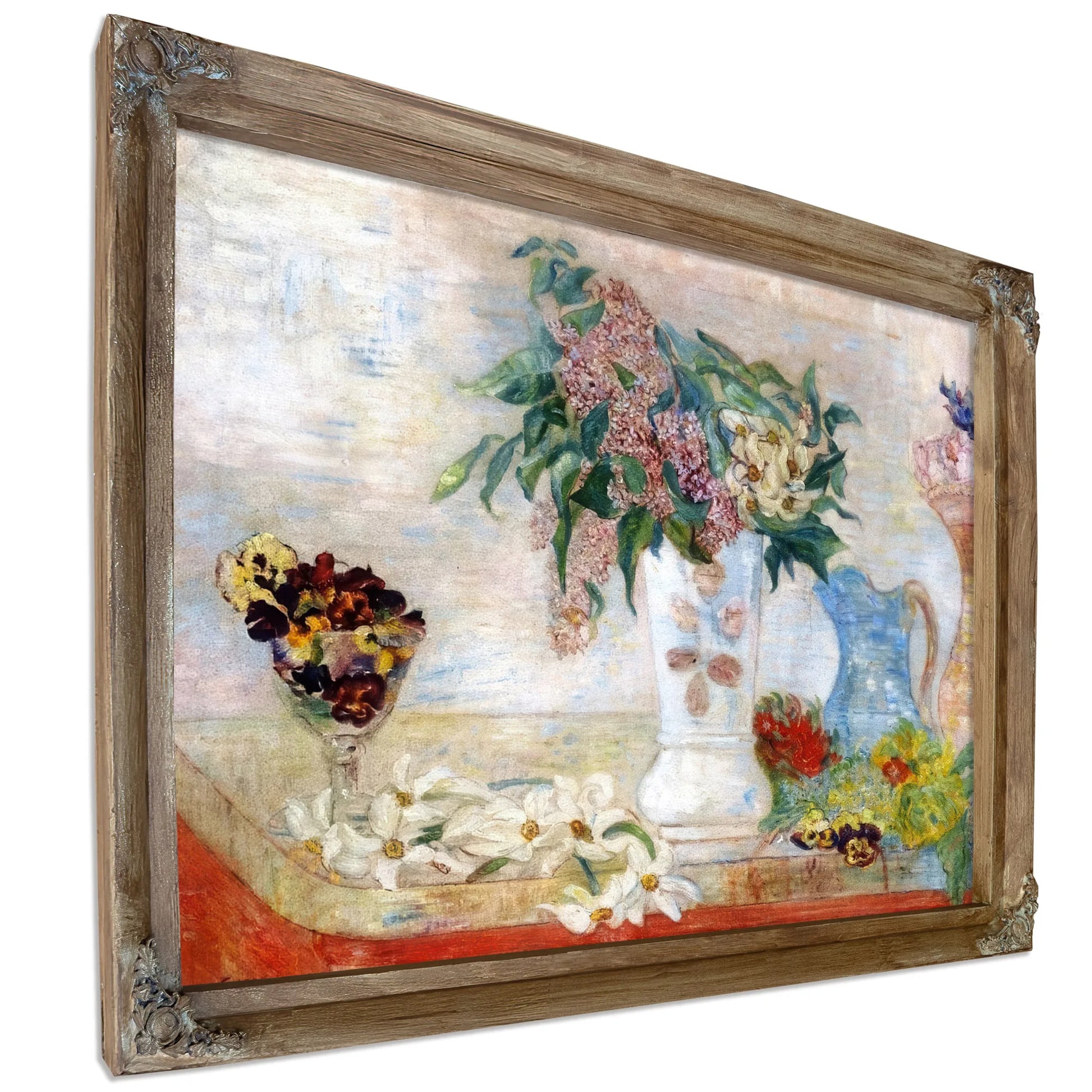 Jonquils, Lilacs And Violets By James Ensor Fine Art Print