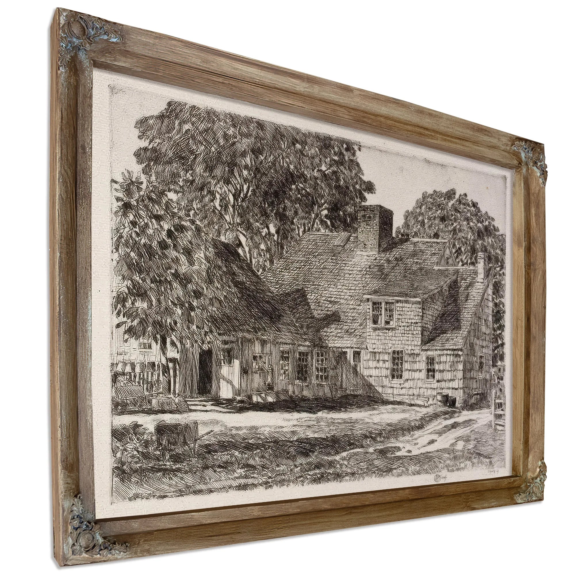 Old Dominy House By Childe Hassam Fine Art Print