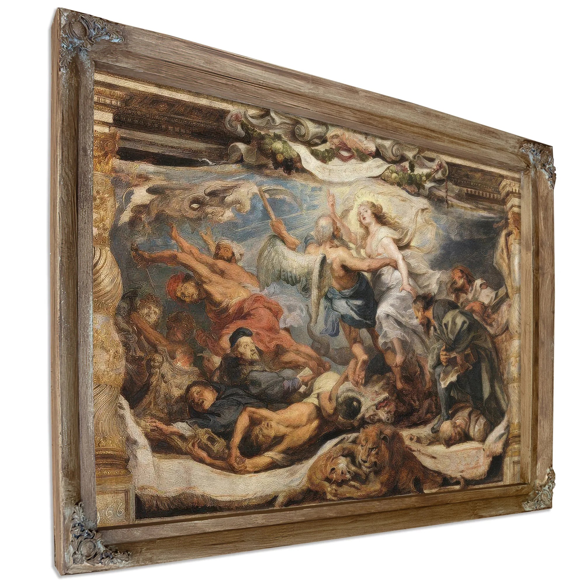 The Triumph Of Truth Over Heresy By Peter Paul Rubens Fine Art Print