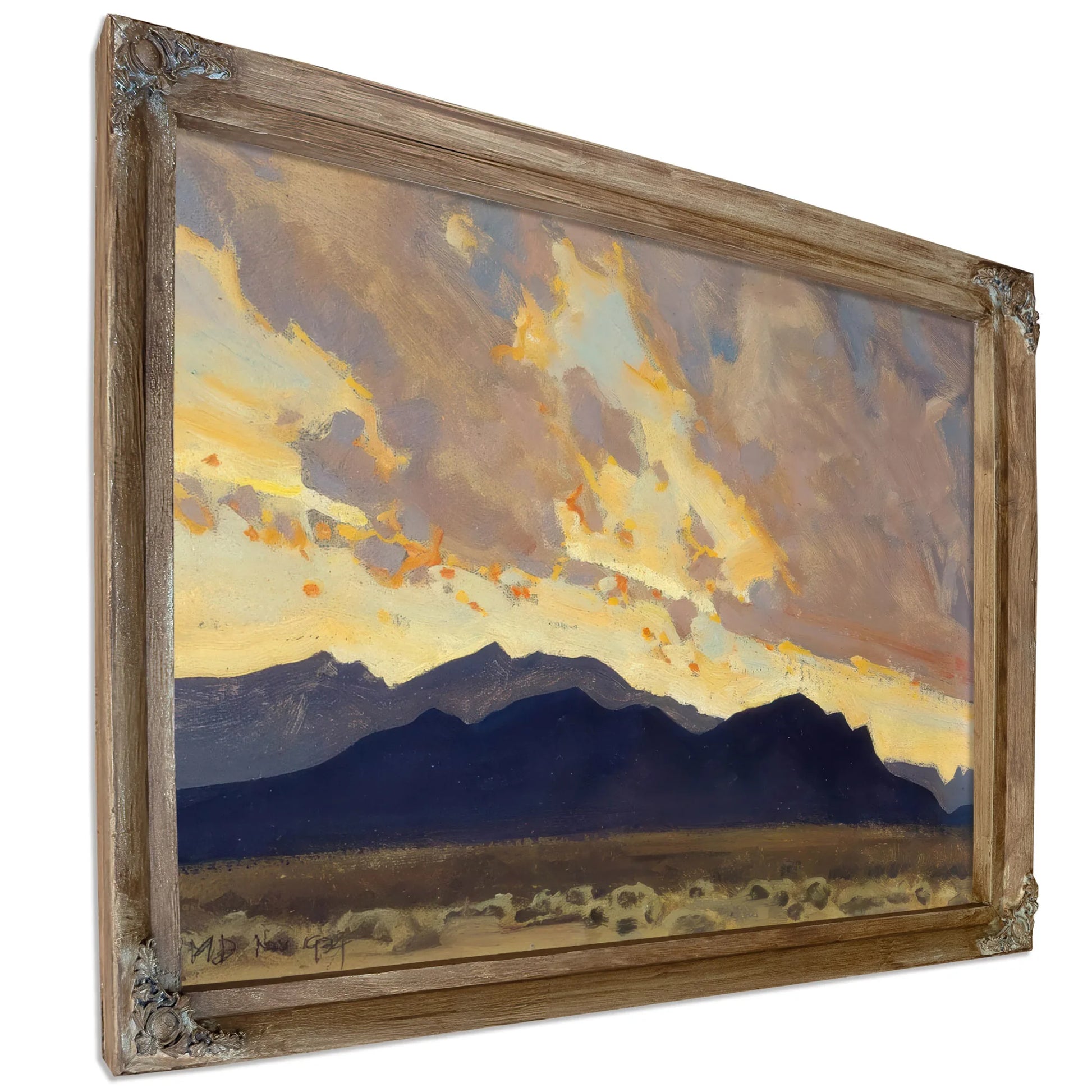 Mountains And Rainstorm By Maynard Dixon Fine Art Print