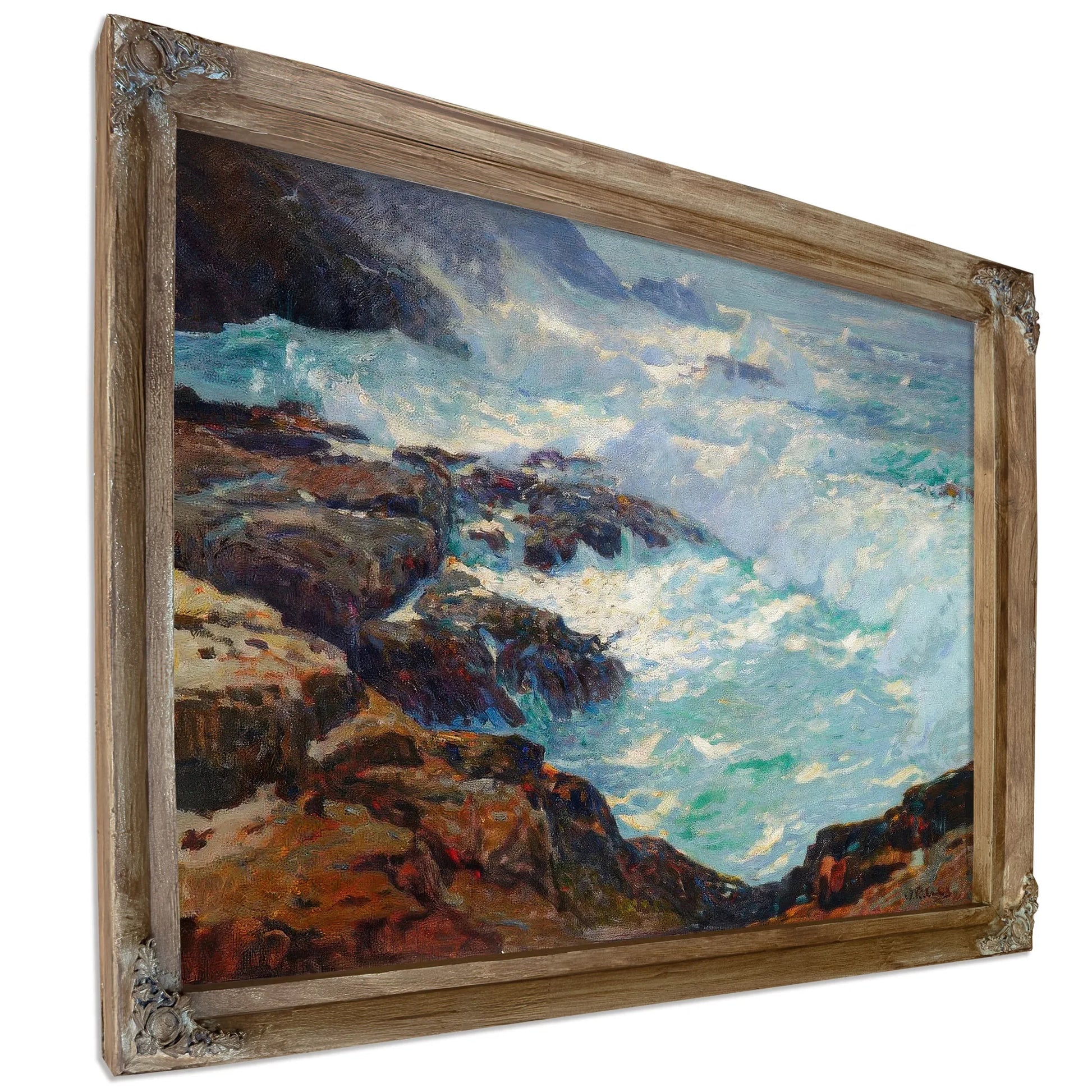 Storm Lashed Coast By William Frederick Ritschel By William Frederick Ritsche Fine Art Print