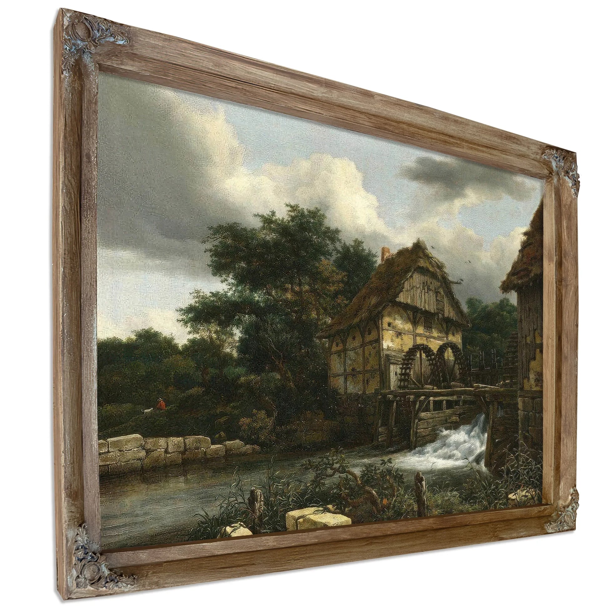 Two Watermills And An Open Sluice By Jacob Van Ruisdael Fine Art Print