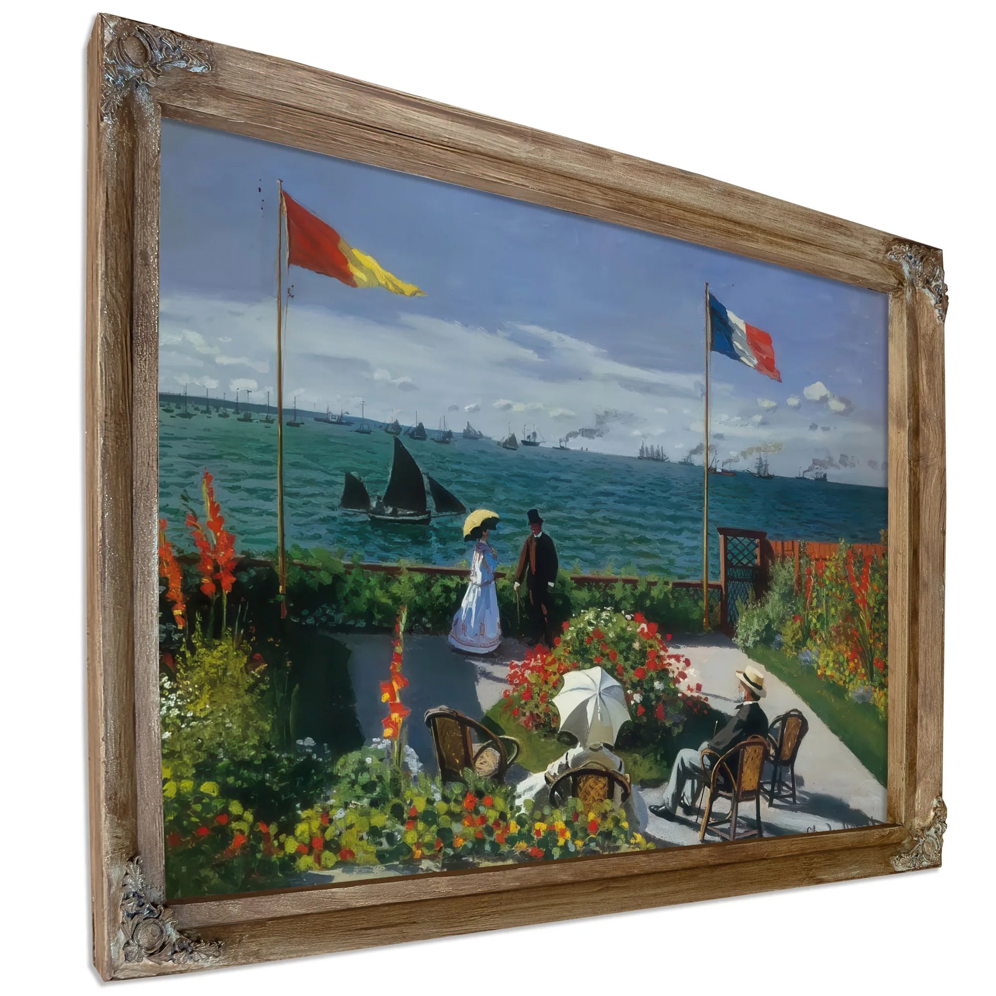 Terrace At Siante Adresse 1867 By Claude Monet Fine Art Print