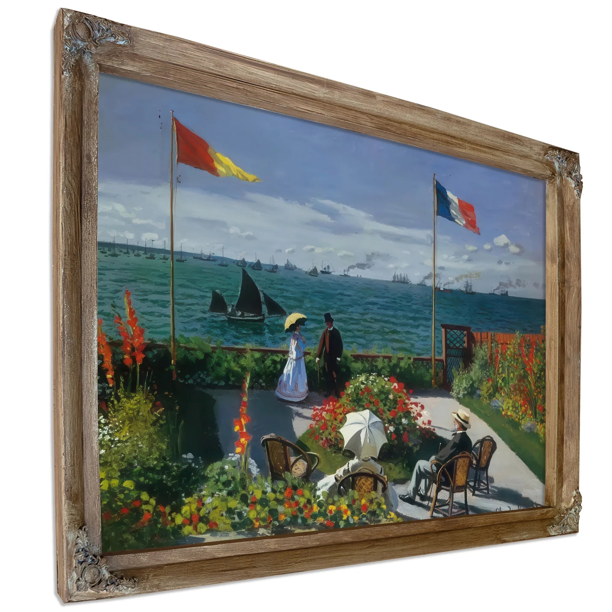 Terrace At Siante Adresse 1867 By Claude Monet Fine Art Print