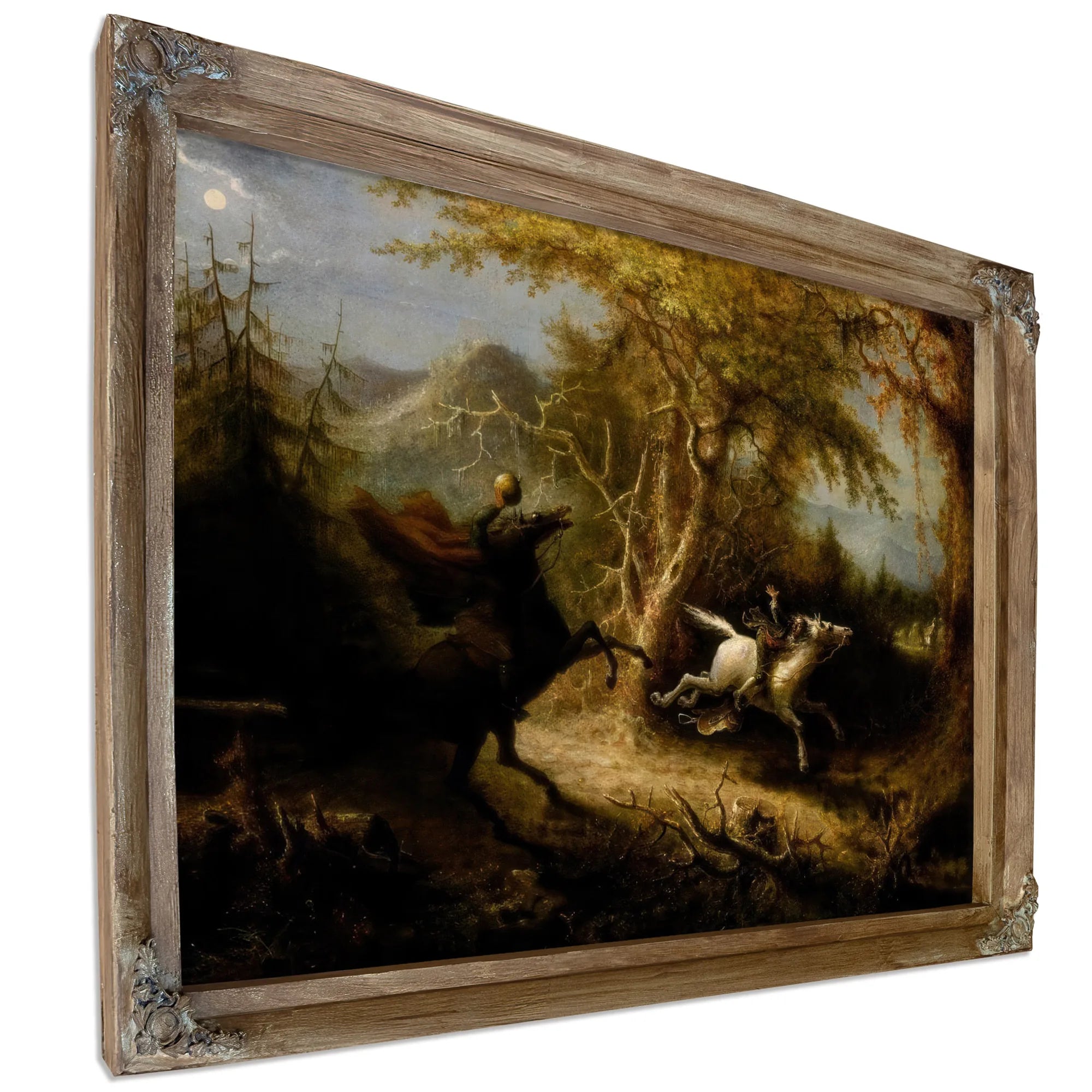 The Headless Horseman Pursuing Ichabod Crane By John Quidor Fine Art Print
