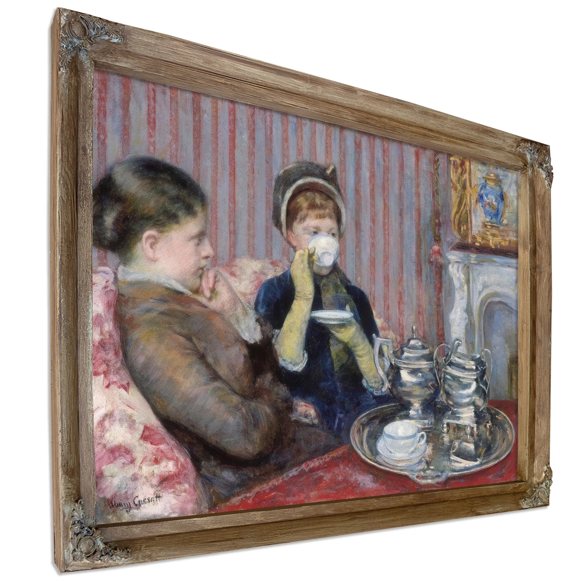The Tea By Mary Cassatt Fine Art Print