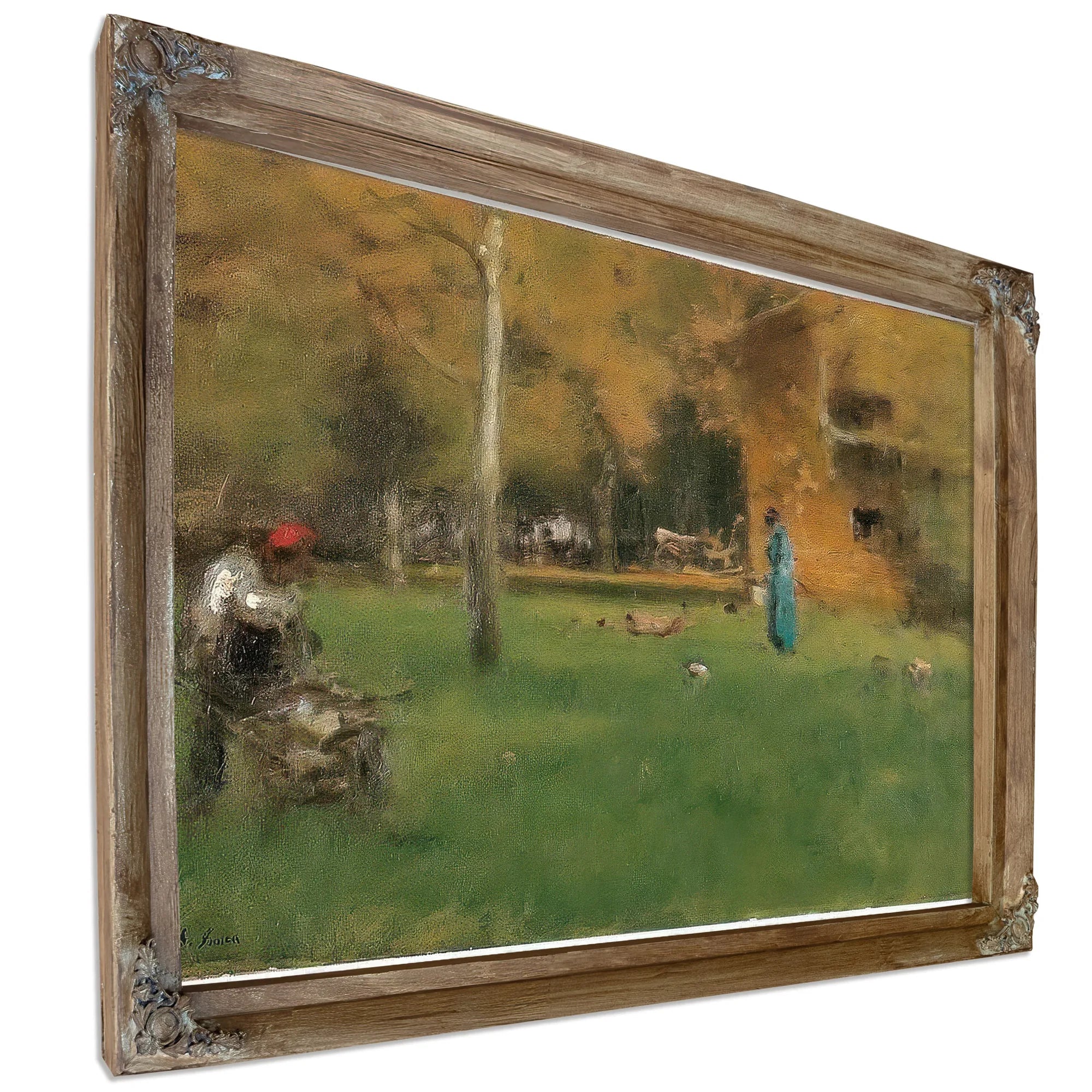 The Old Barn By George Inness Fine Art Print