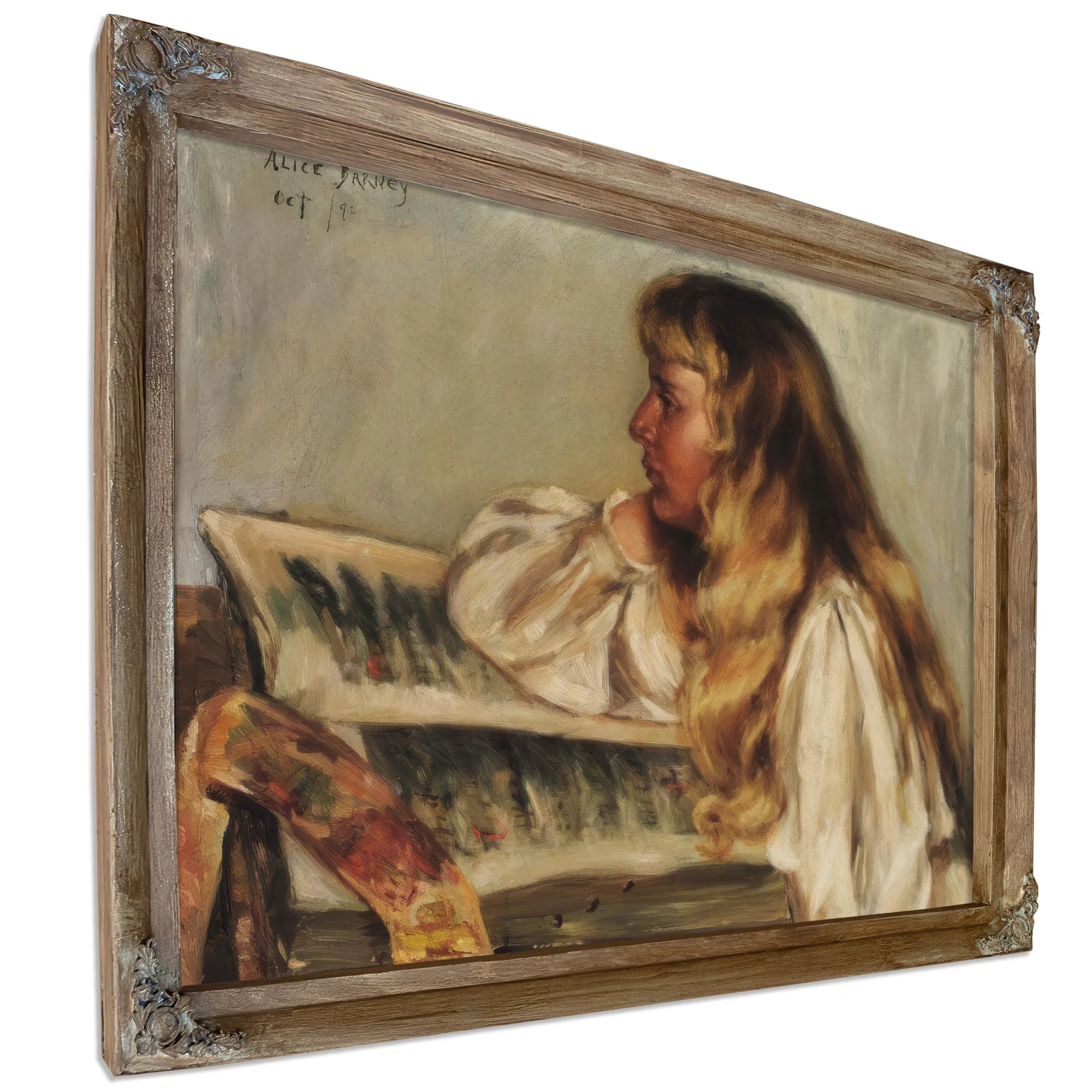 Natalie And Missal By Alice Pike Barney Fine Art Print