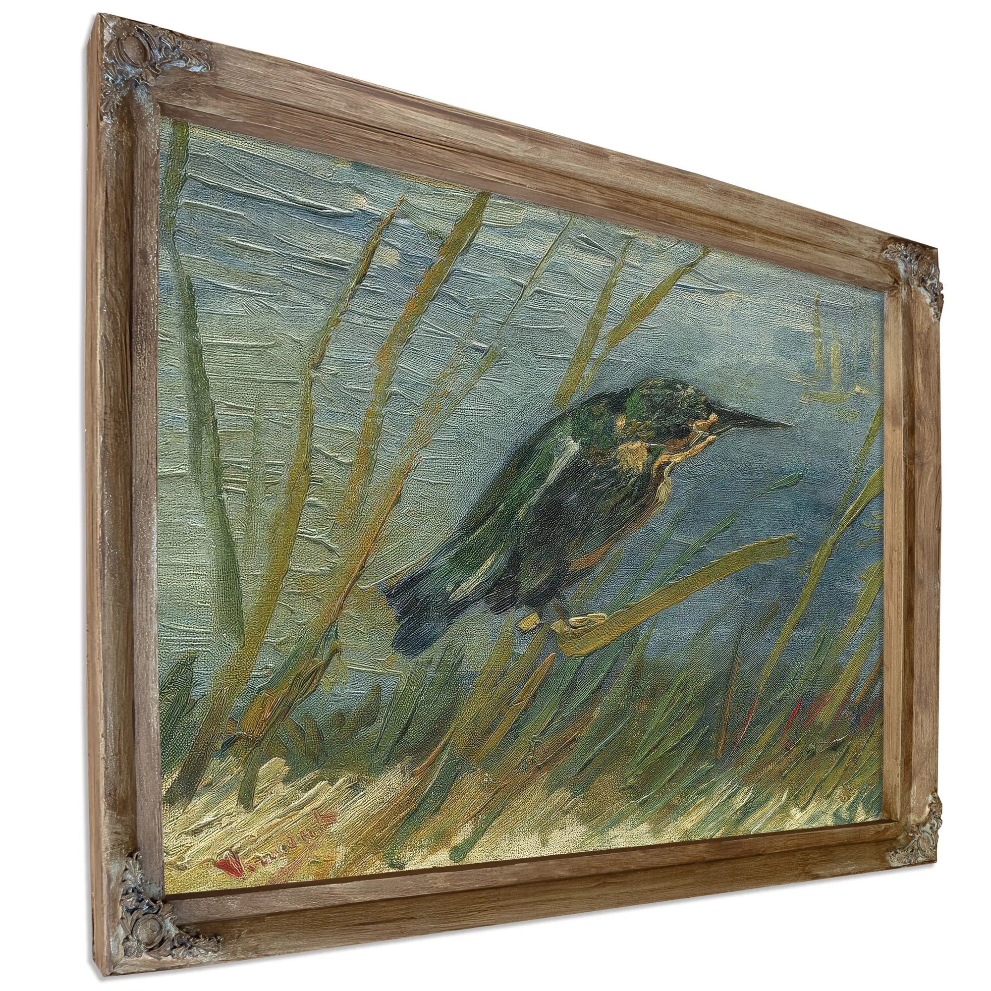 Kingfisher By The Waterside By Vincent Van Gogh Fine Art Print