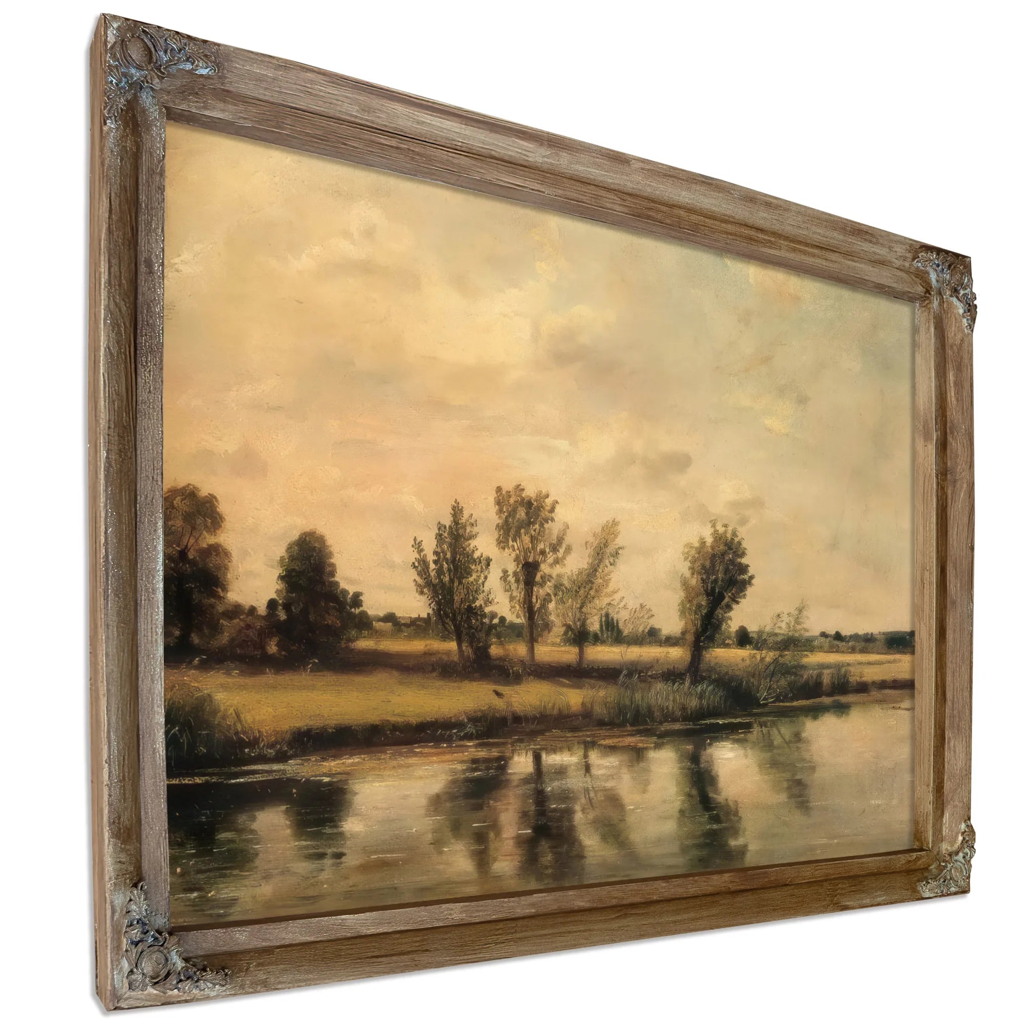 Landscape A Study ( Water Meadows Near Salisbury) By John Constable Fine Art Print