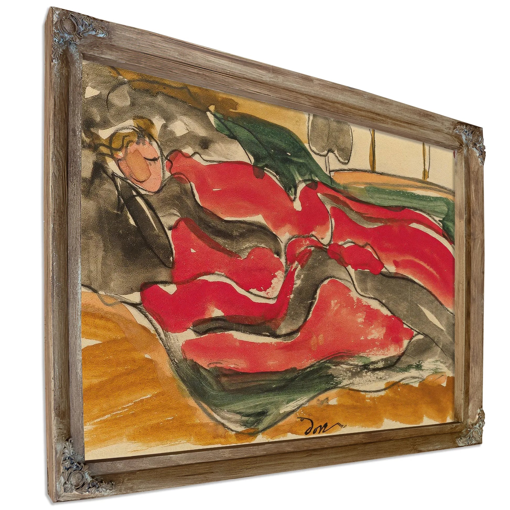 Woman Asleep By Arthur Dove Fine Art Print