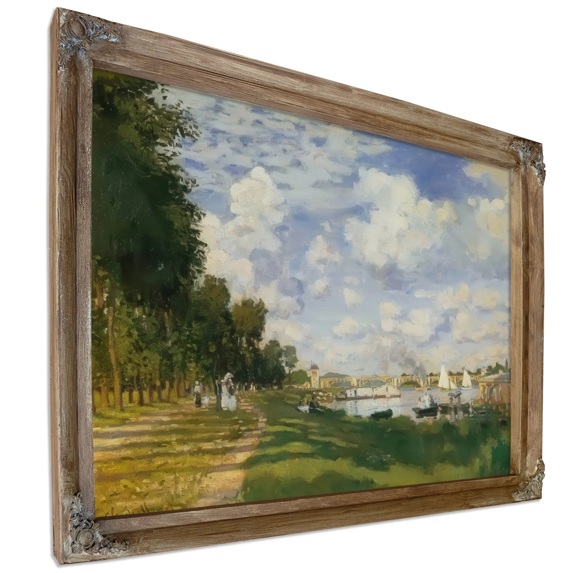 The Harbour At Argenteuil By Claude Monet Fine Art Print