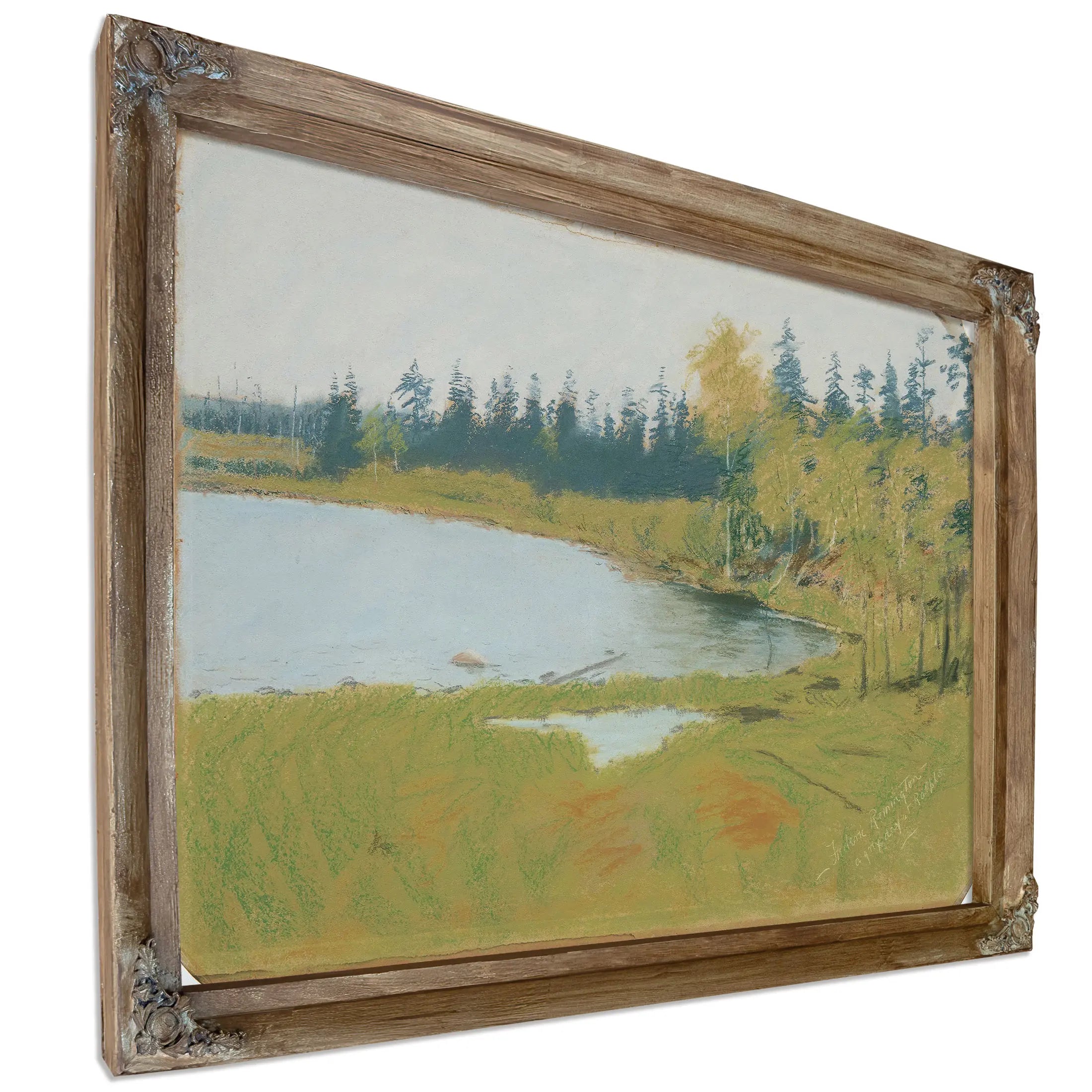 A Grey Day At Ralphs by Frederic Remington