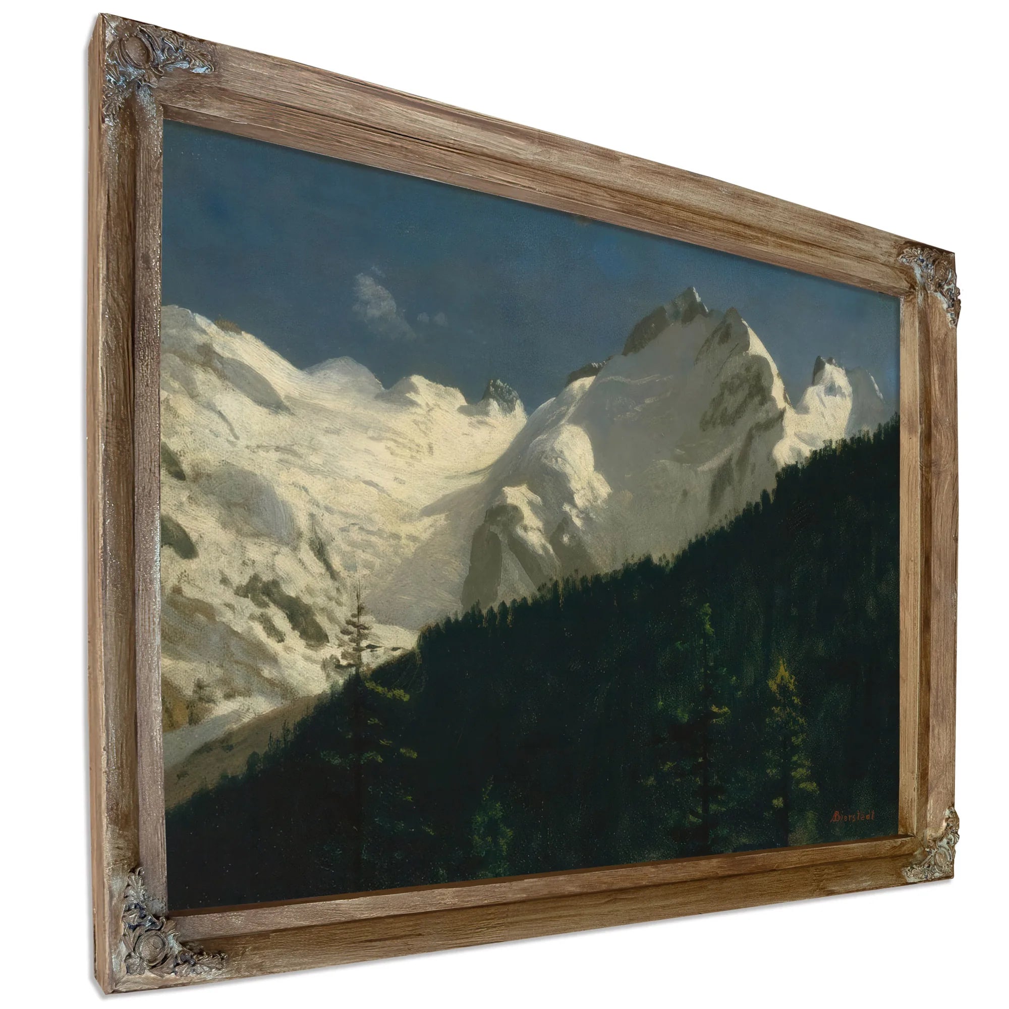 Piz Bernina Switzerland By Albert Bierstadt Fine Art Print