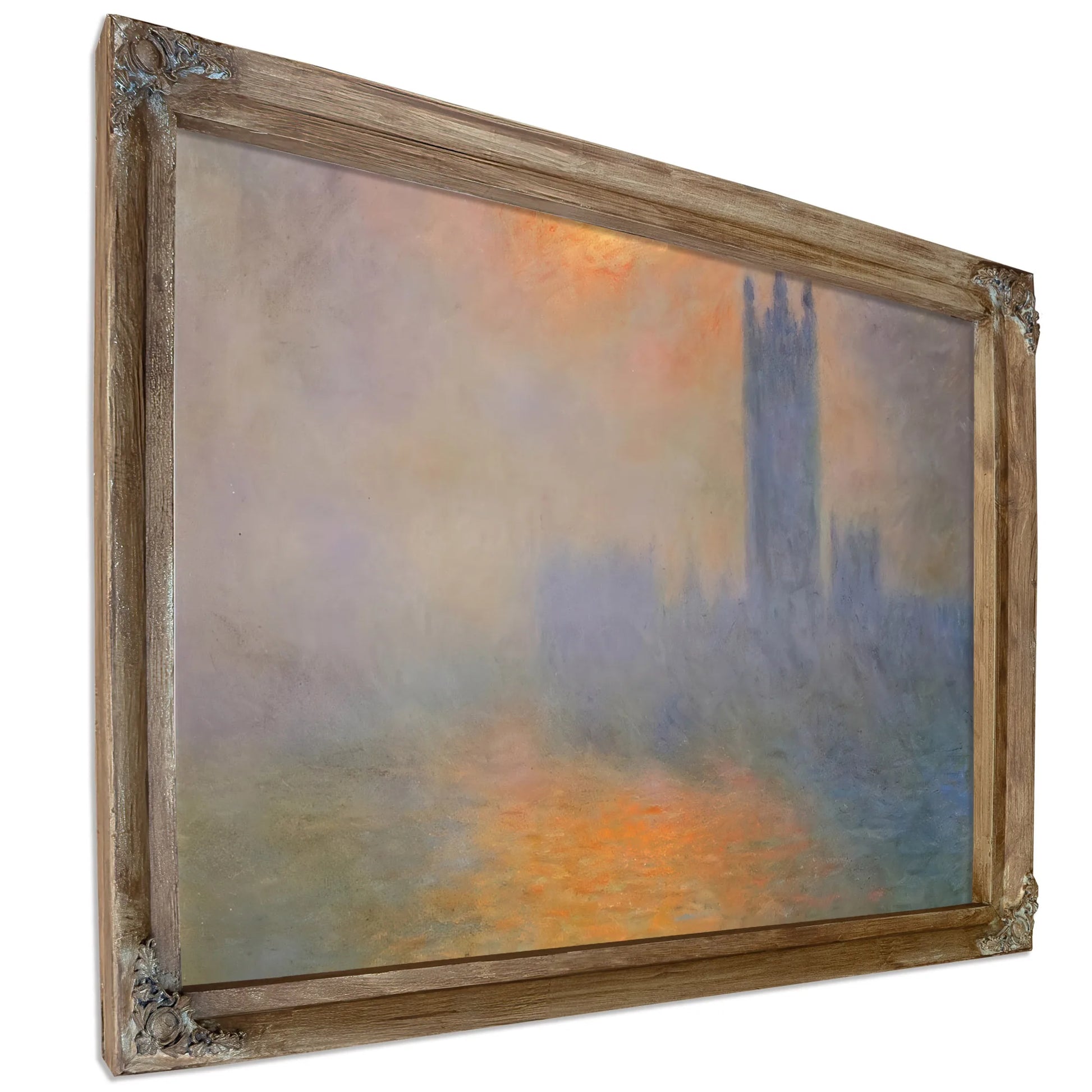 The Houses Of Parliament Effect Of Sunlight In The Fog By Claude Monet Fine Art Print