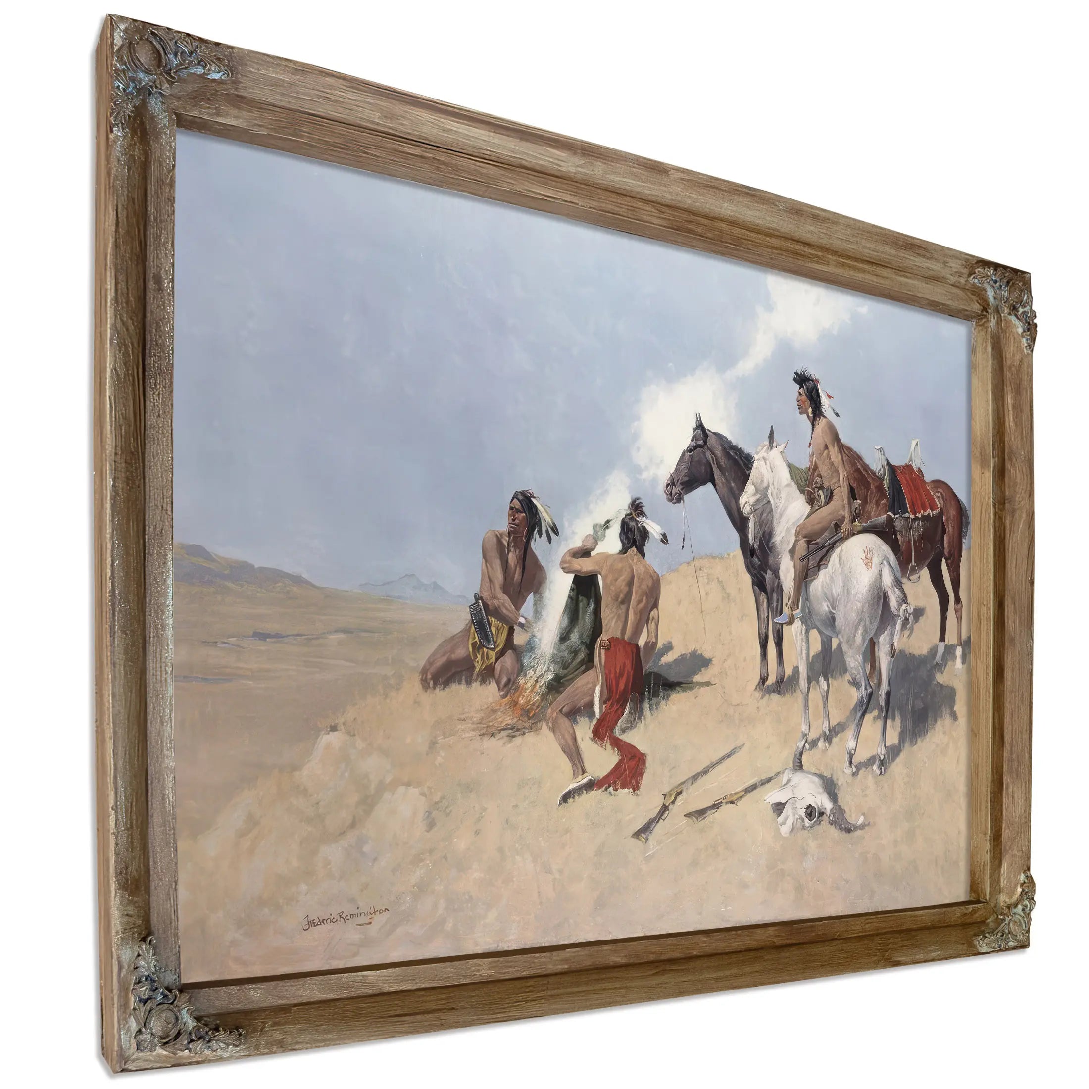 Frederic Remingtonthe Smoke Signal Pubc  by Frederic Remington