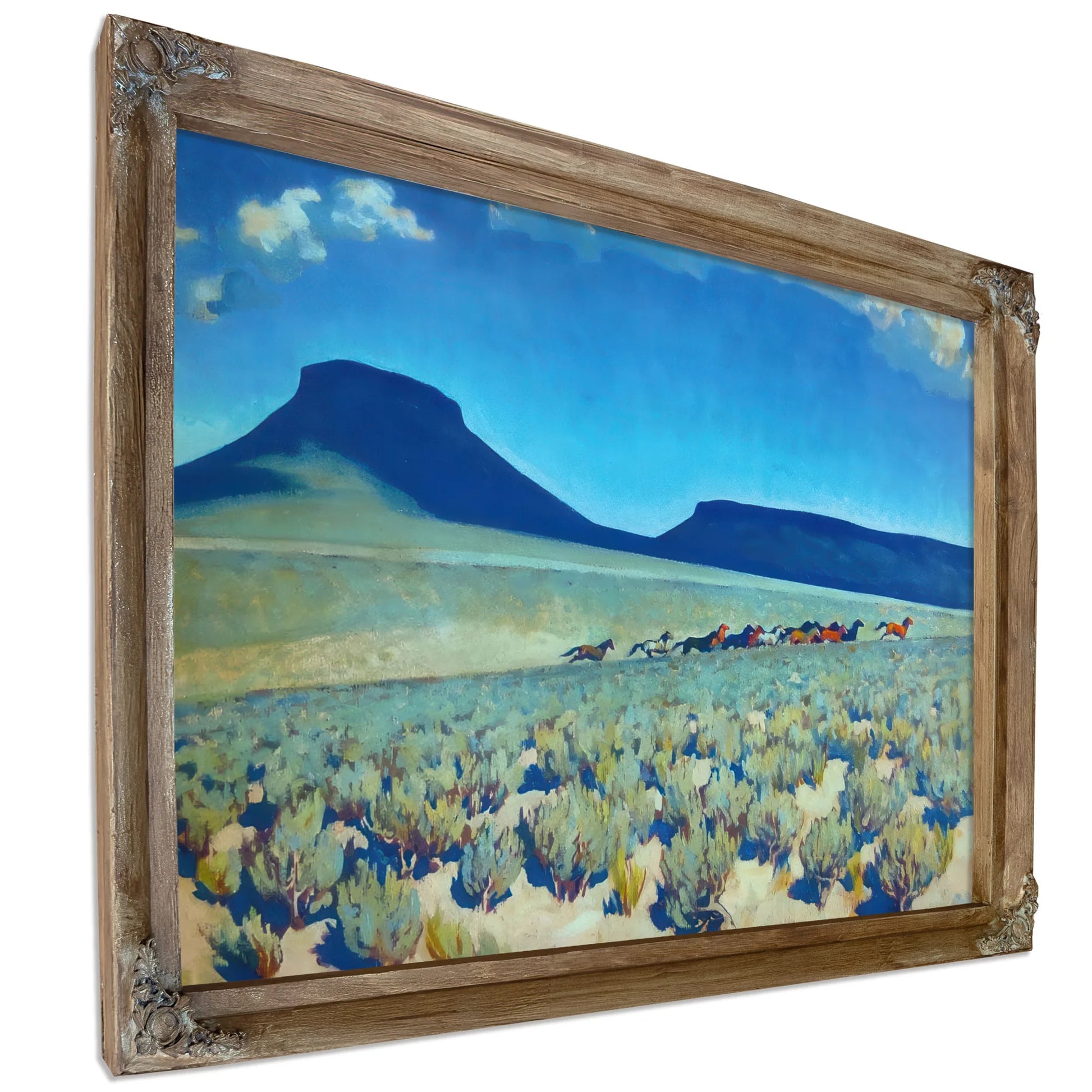 Wild Horse Country Humboldt County Nevada By Maynard Dixon Fine Art Print