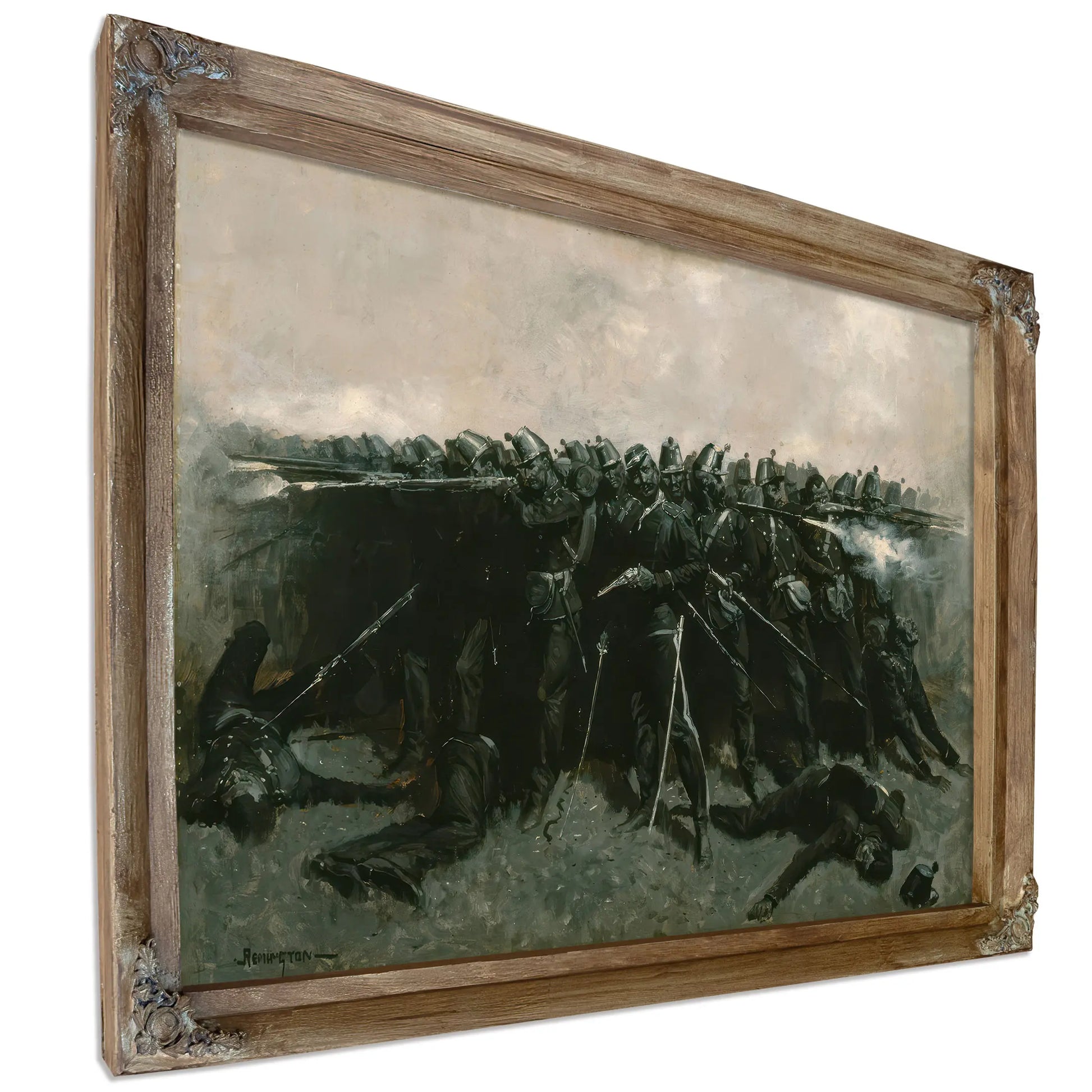 The Infantry Square C by Frederic Remington