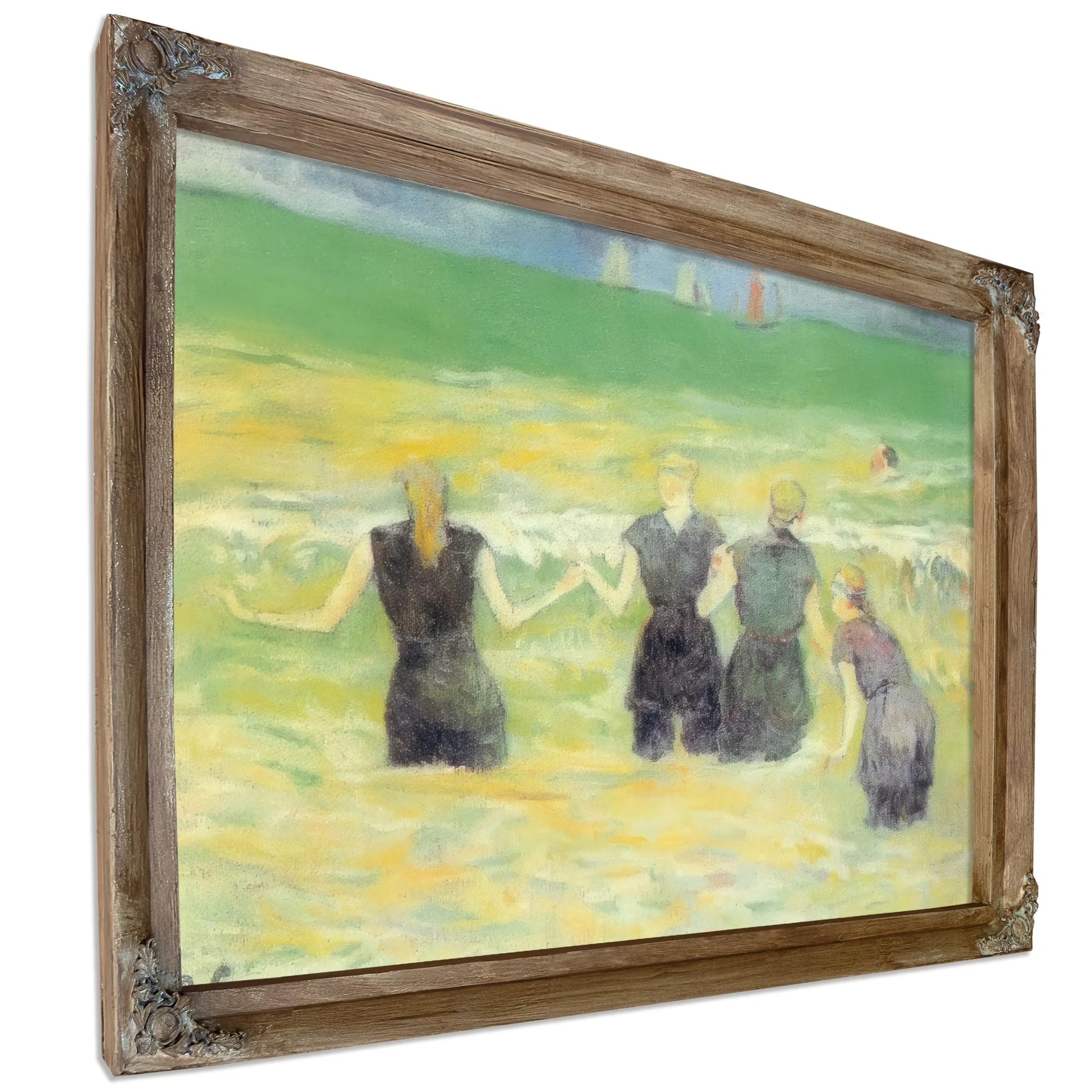 Bathers In Dieppe By Paul Gauguin Fine Art Print