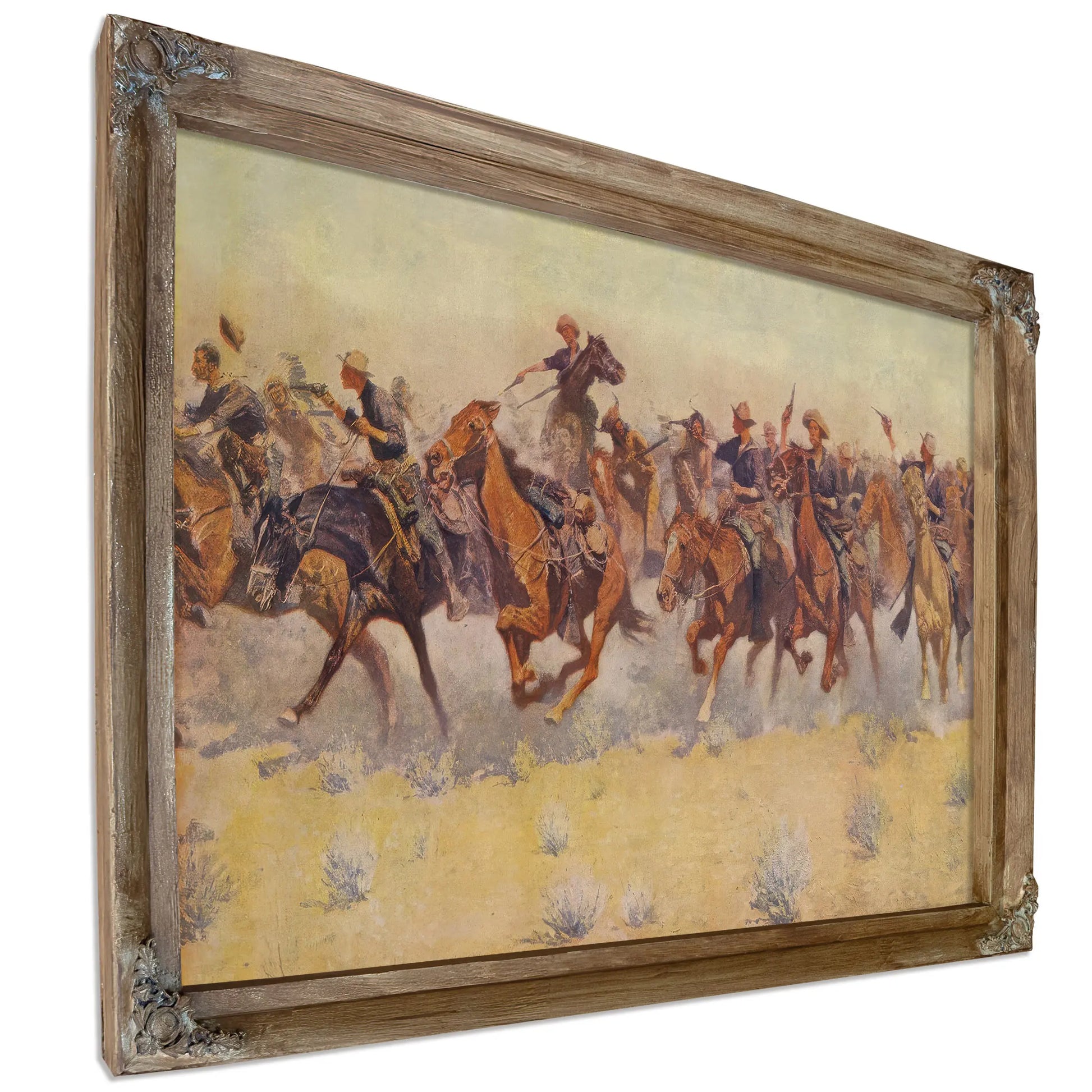 The Charge From Colliers Weekly Pub by Frederic Remington