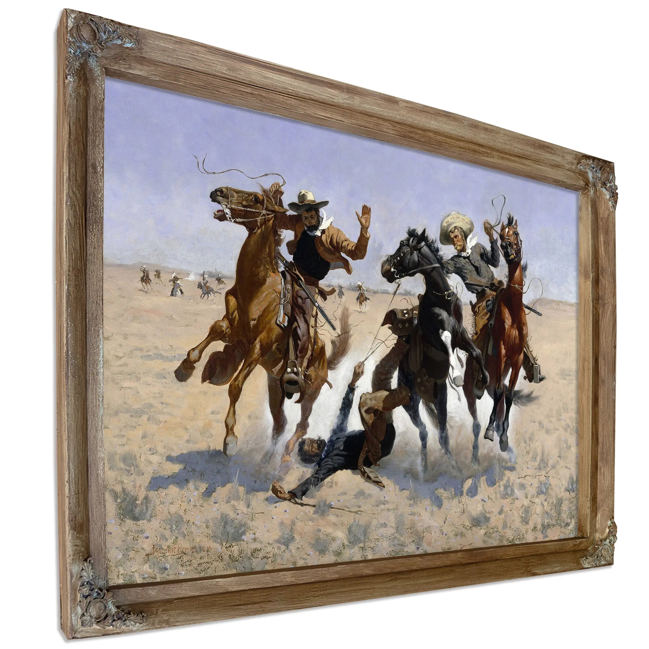 Aiding A Comrade by Frederic Remington