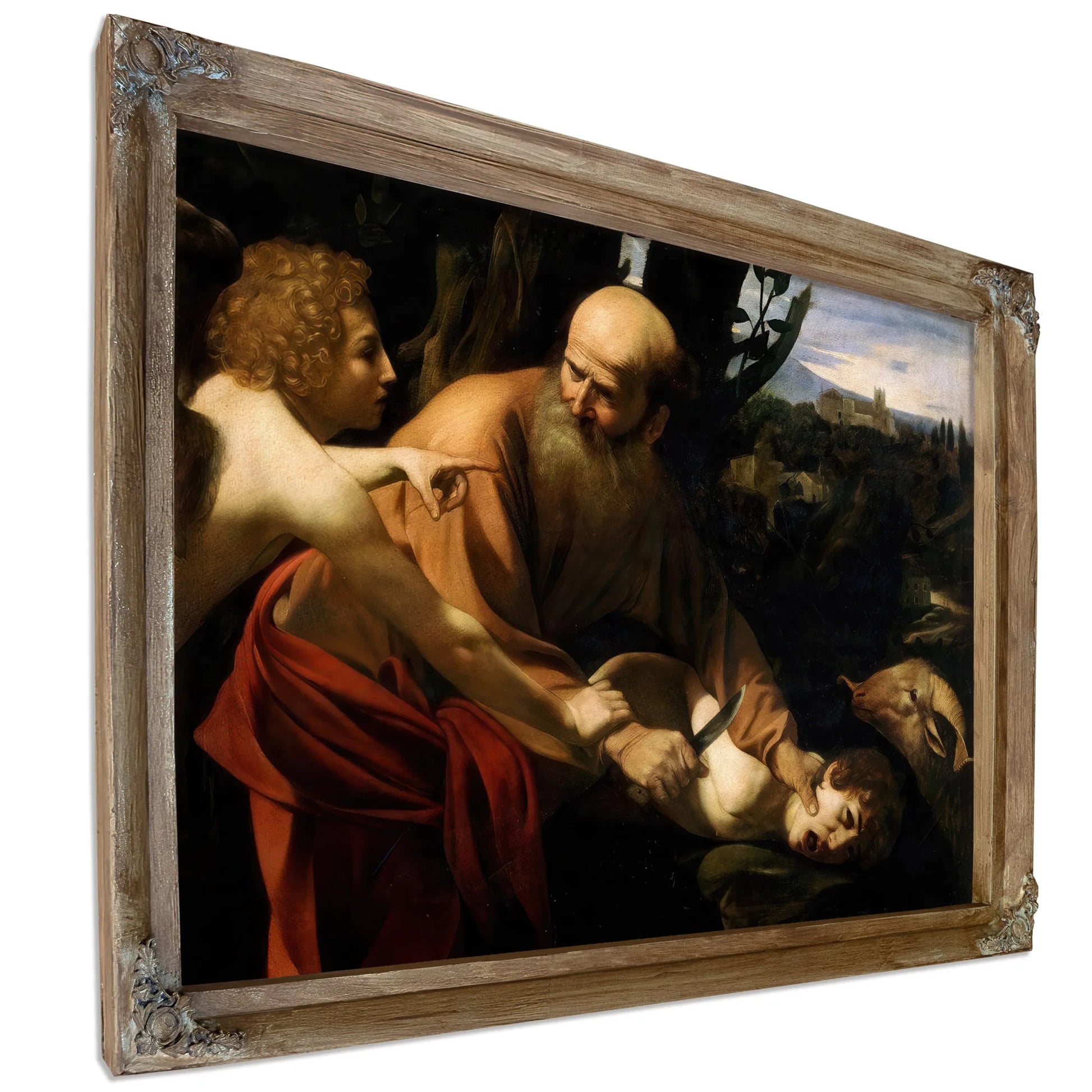 The Sacrifice Of Isaac 1602 By Caravaggio Fine Art Print