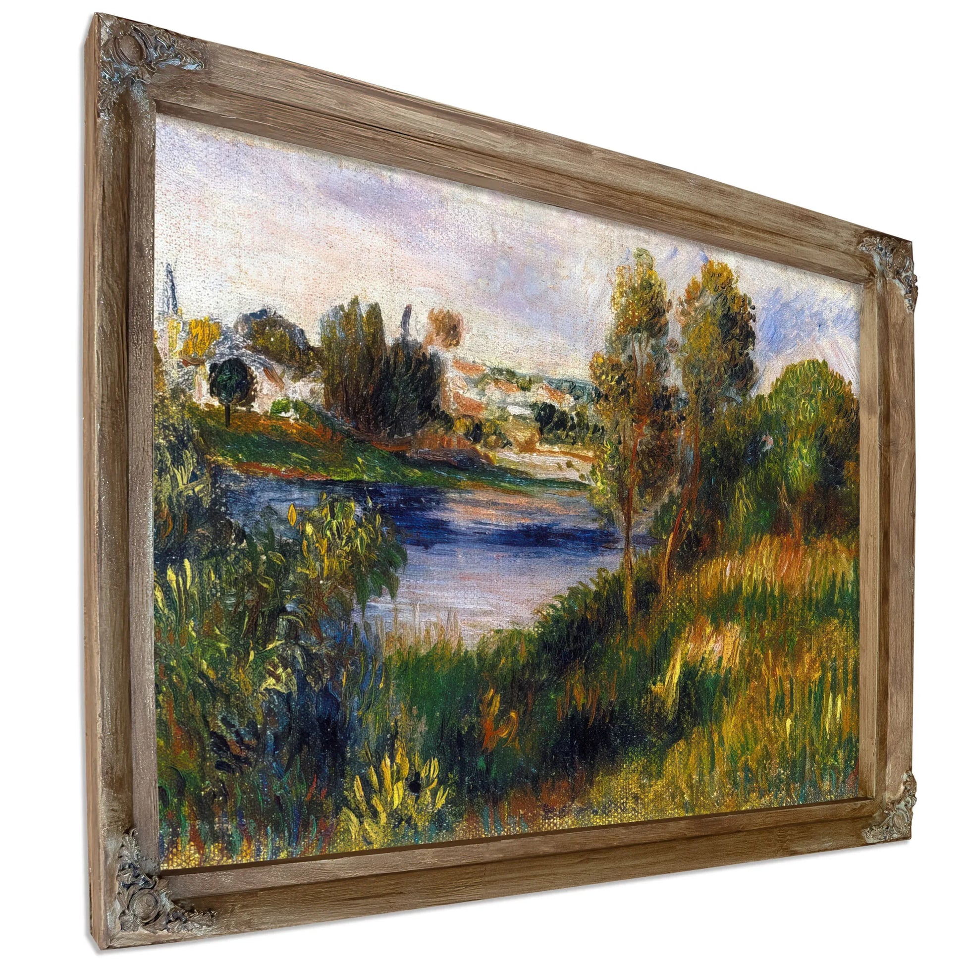 Landscape At Vetheuil By Pierre August Renoir Fine Art Print