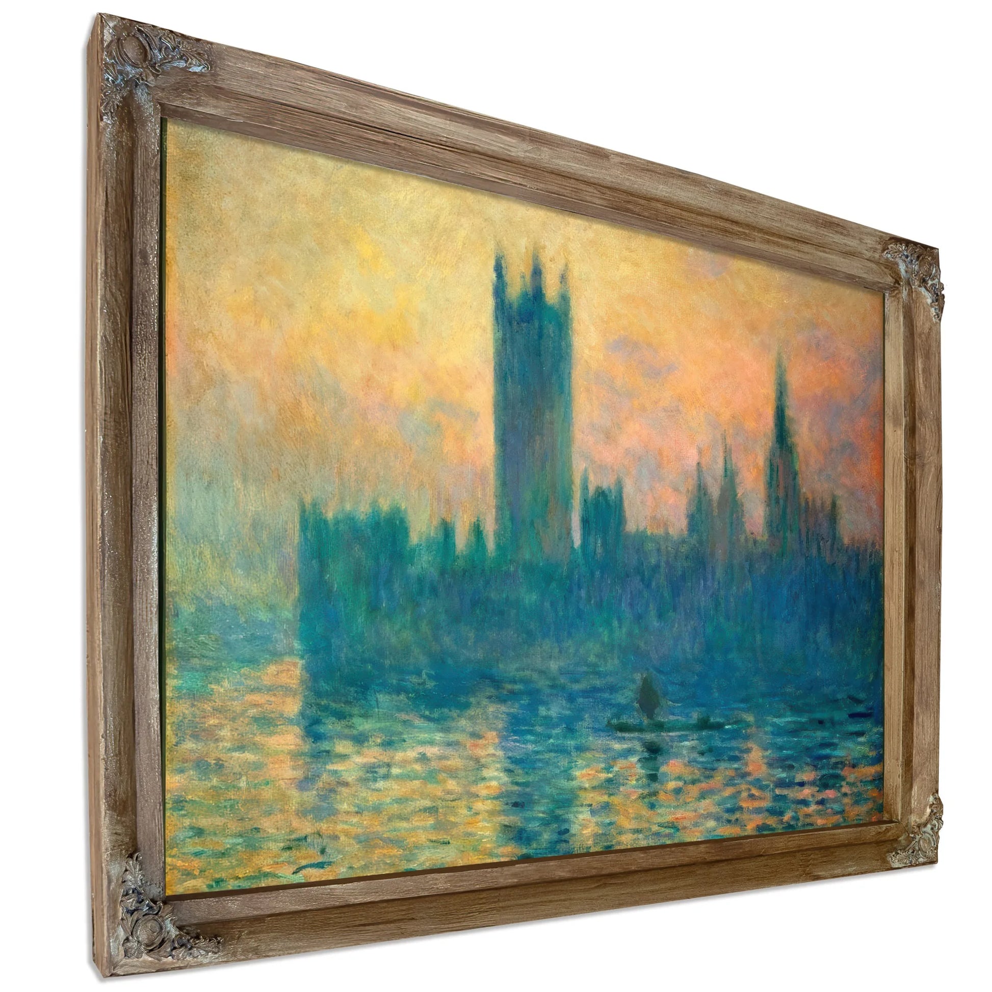 The Houses Of Parliament Sunset By Claude Monet Fine Art Print